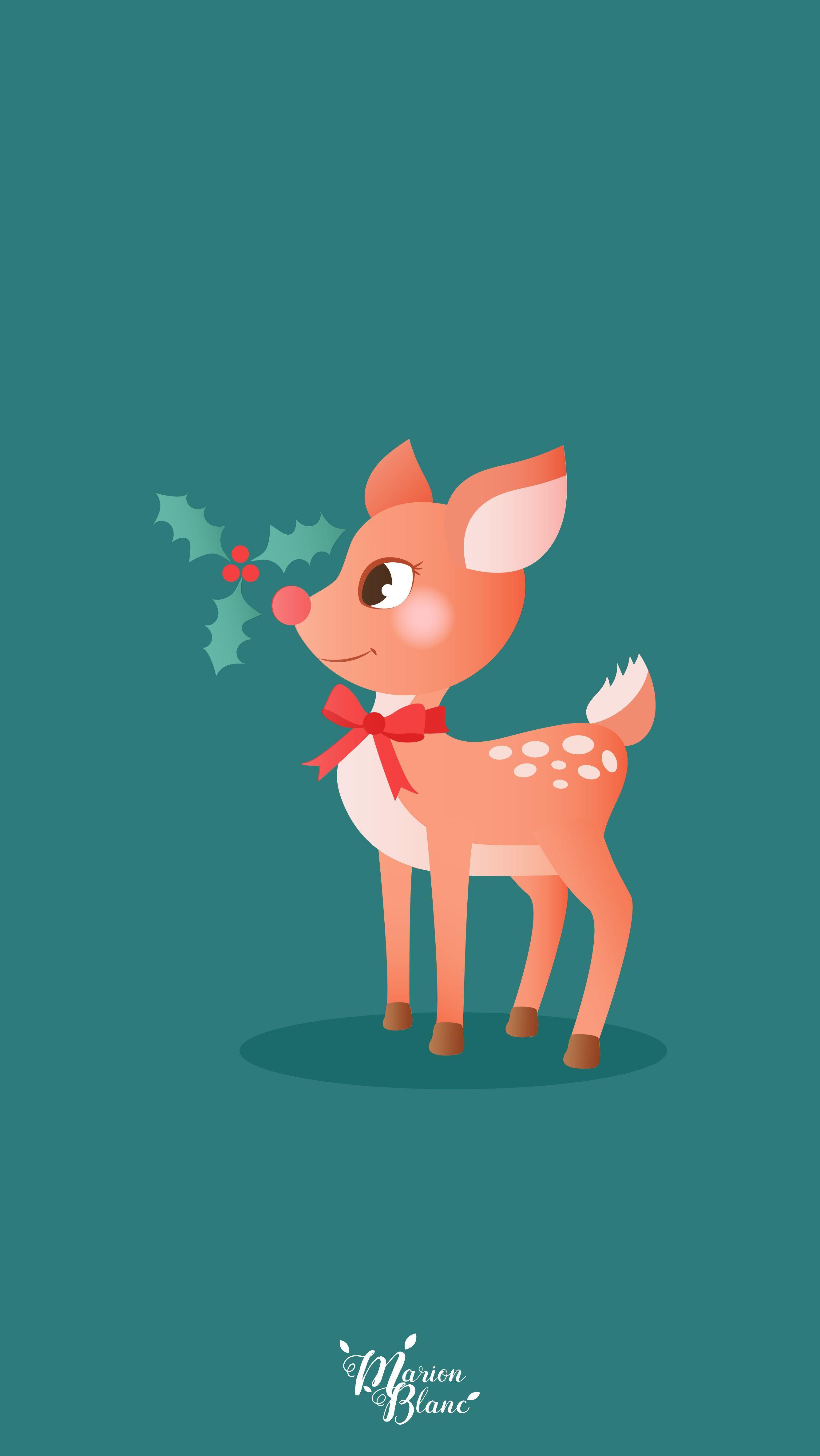 2667x4733 Christmas Cartoon Wallpaper