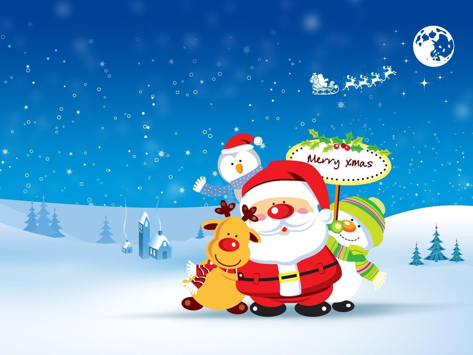 1600x1200 Christmas Cartoon Wallpaper (70 Wallpaper)