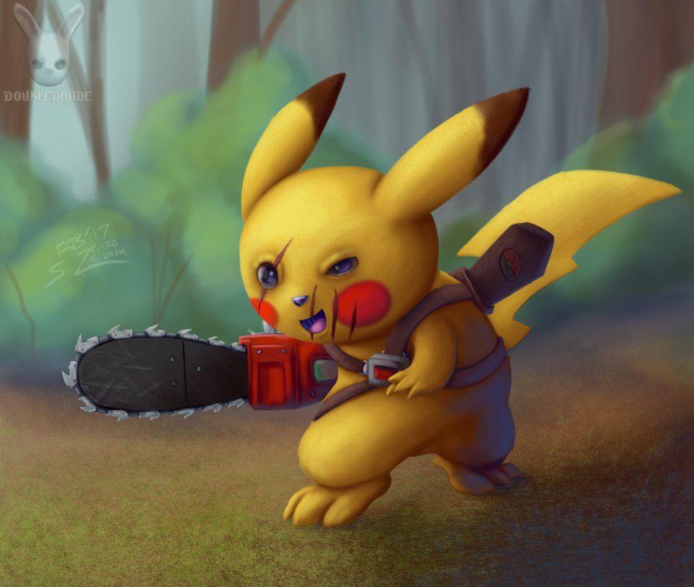 973x822 Pikachu vs The Evil Dead