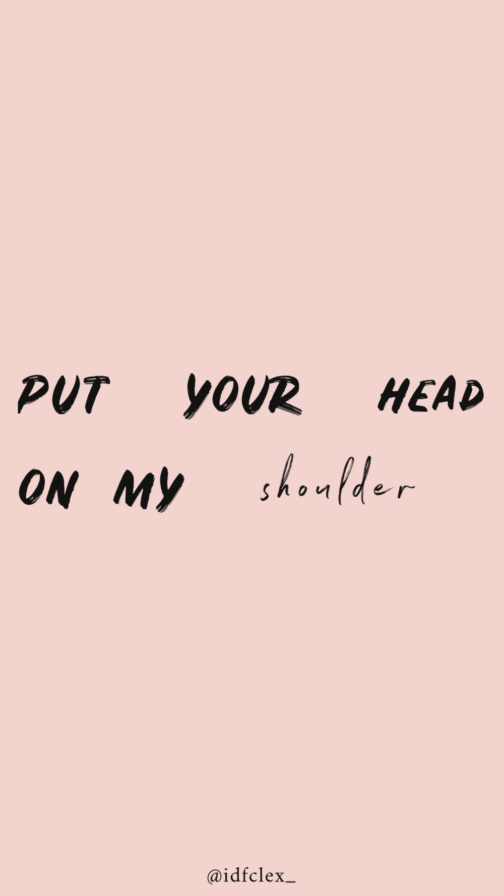 1000x1777 put your head on my shoulder wallpaper, Wallpaper iphone cute, Aesthetic wallpaper