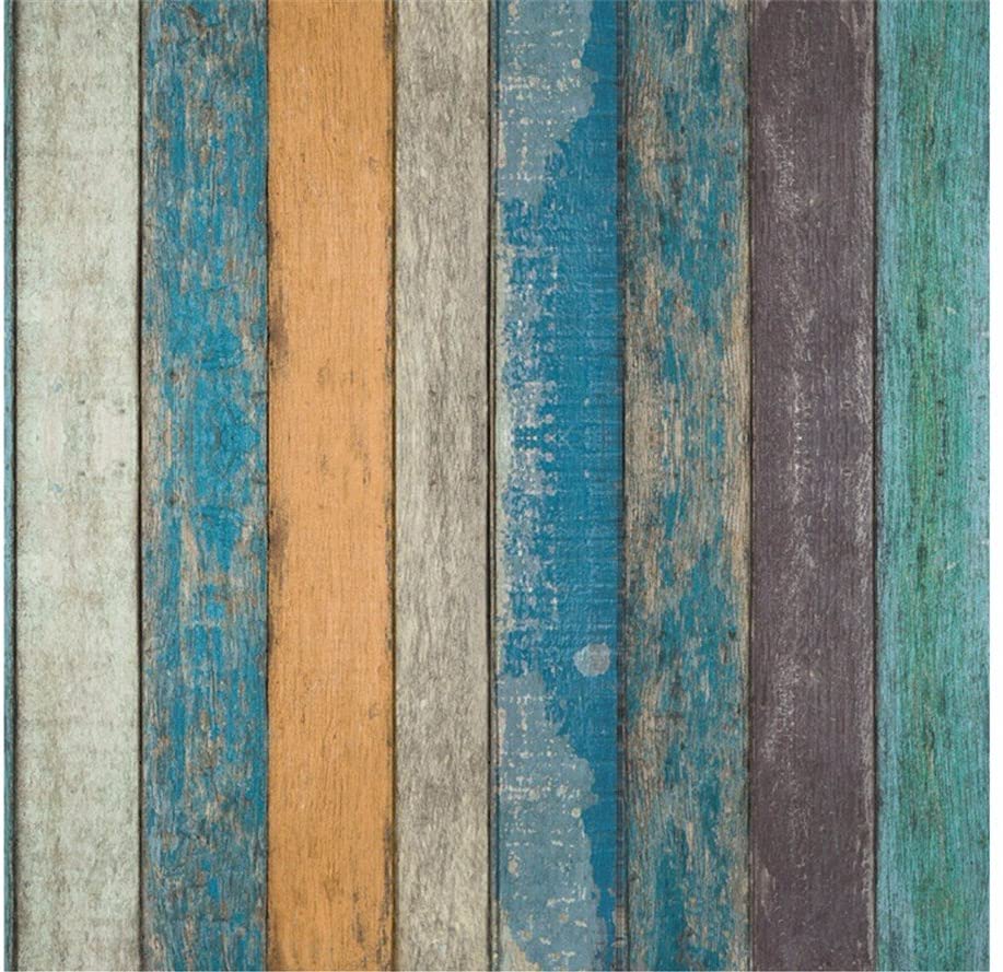 917x889 Retro Blue Sea Vertical Stripe Wallpaper Self Adhesive Wall 3D Wallpaper, 1000*45cm: Amazon.co.uk: Kitchen & Home