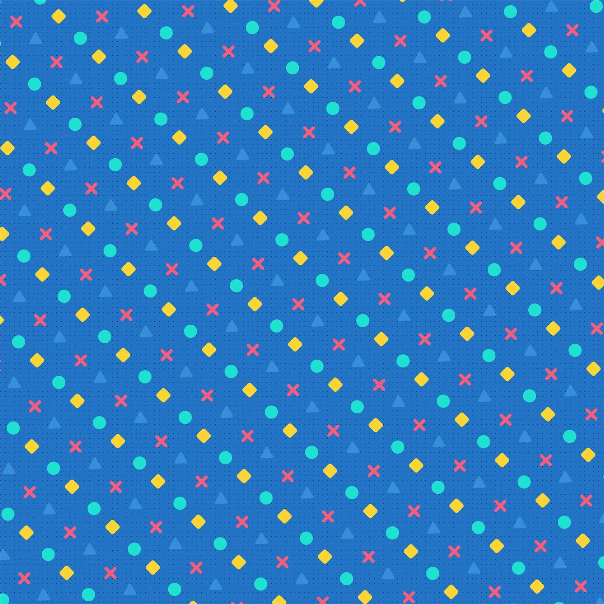 2048x2048 retro blue background 4k iPad Wallpaper Free Download