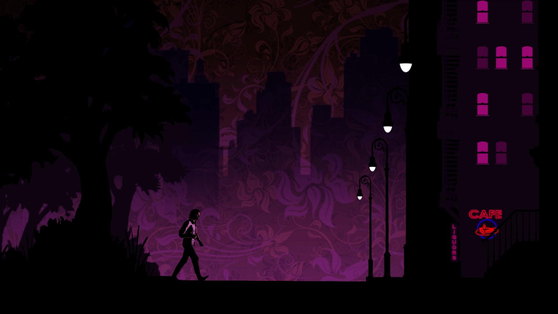 1920x1080 The Wolf Among Us Video Games Video Game Art Dark Purple Wallpaper:1920x1080