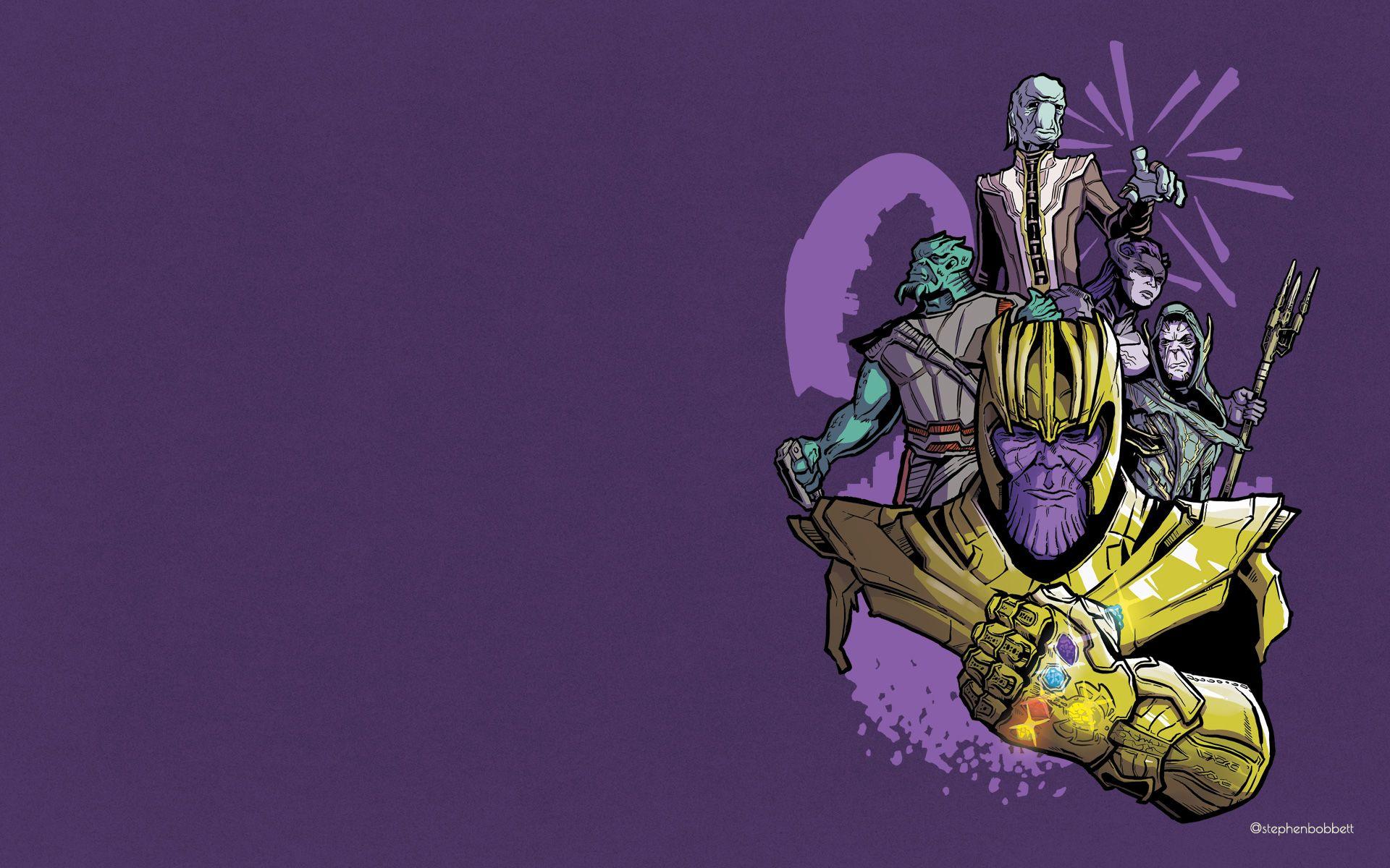1920x1200 Stephen Bobbett. Thanos & the Black Order