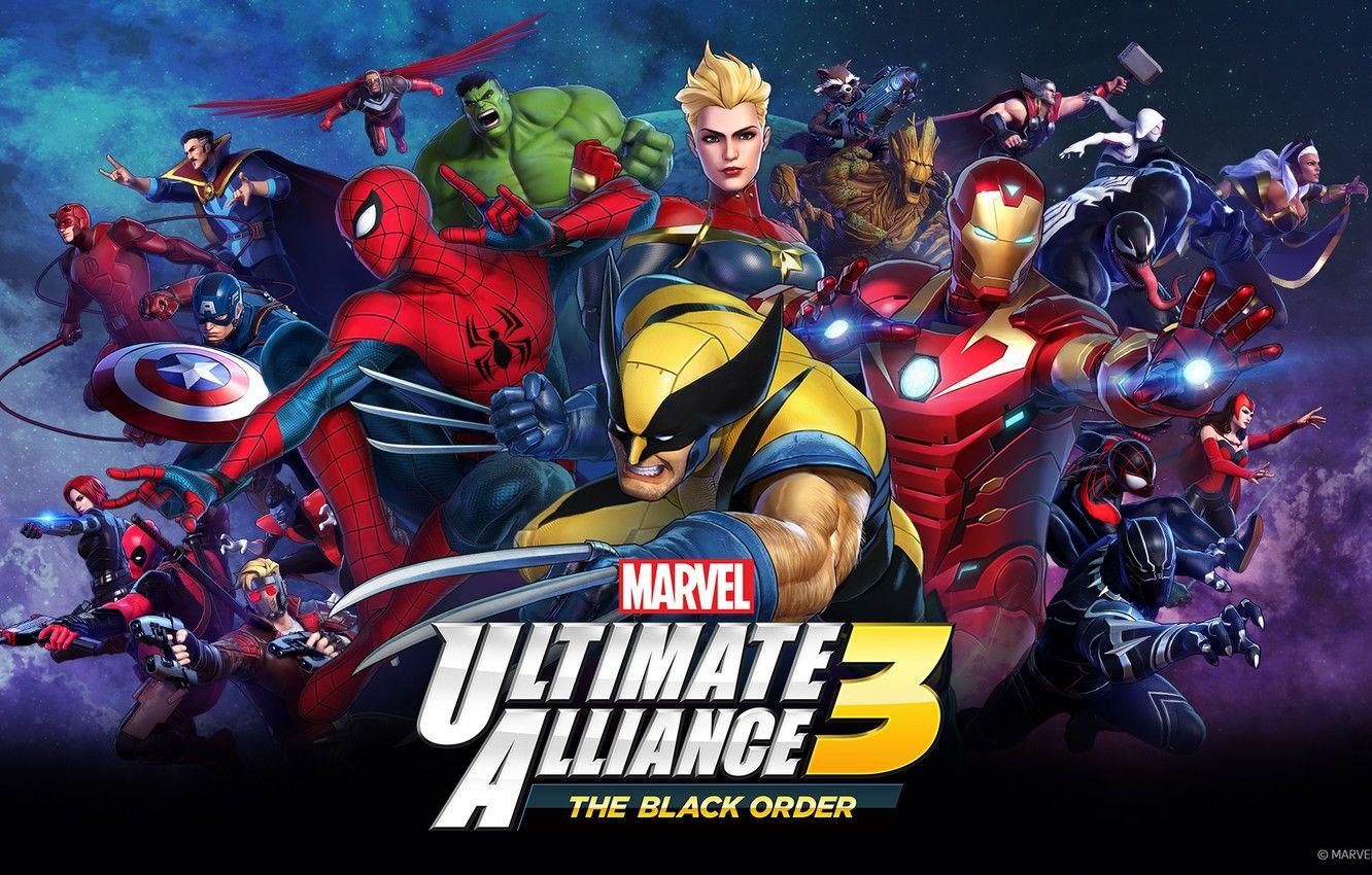 1332x850 Wallpaper the game, characters, marvel, Marvel Ultimate Alliance 3: The Black Order image for desktop, section игры