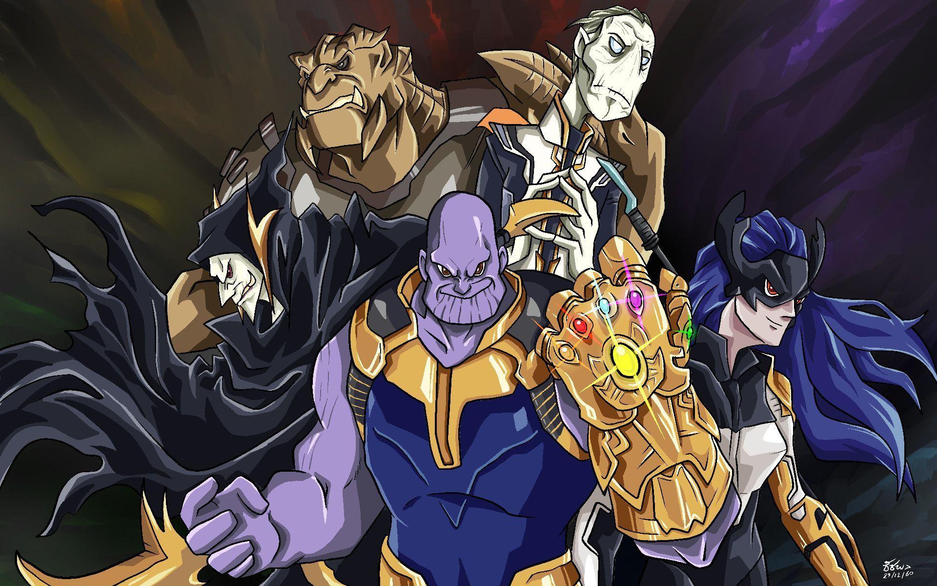1920x1200 Thanos and the Black Order fanart. Avengers picture, Marvel villains, Avengers fan art