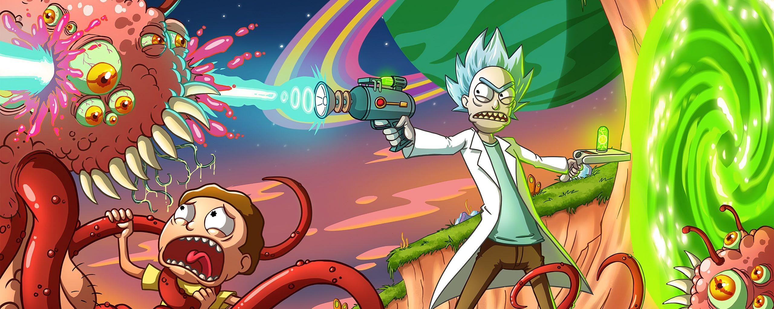 Rick and Morty_02 (Duel Monitor Wallpaper) by MikeAGar85 on Newgrounds