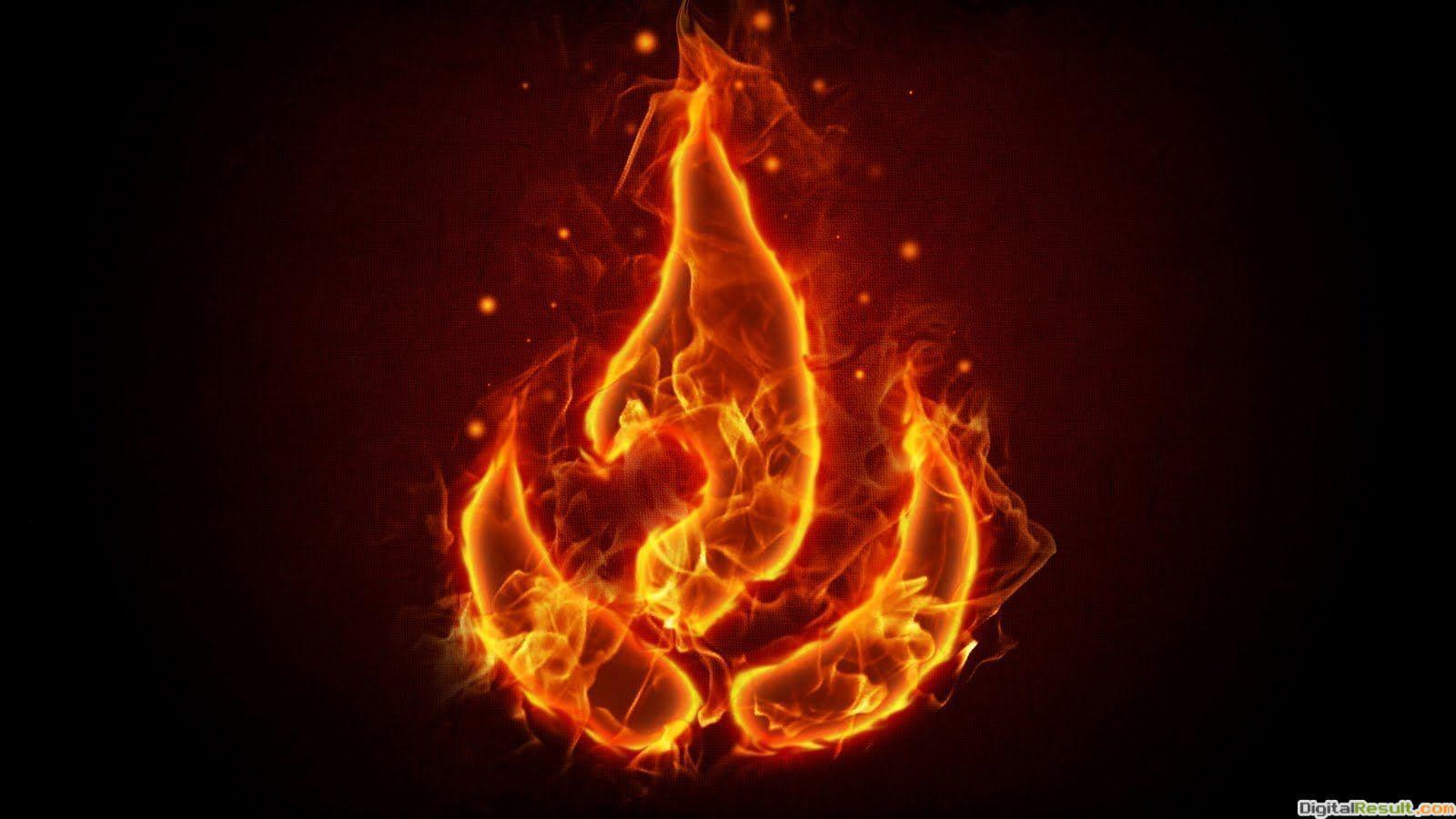 1600x900 Black Fire Wallpaper