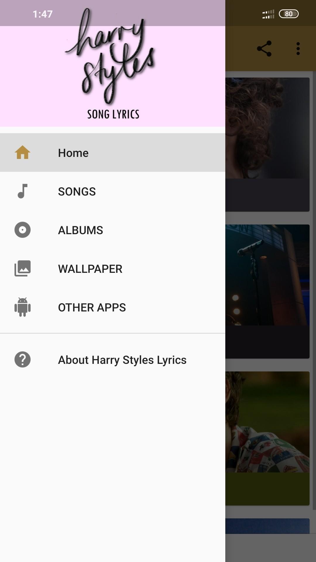 1080x1920 Harry Styles Lyrics for Android