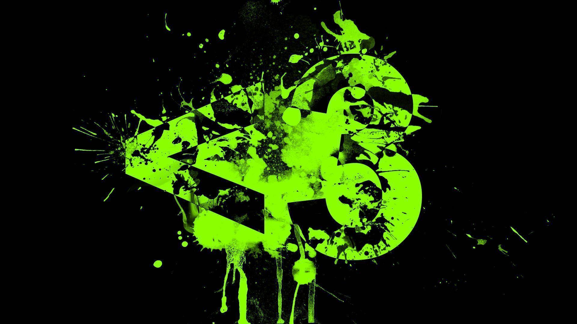 1920x1080 Black And Green Abstract Full HD Wallpaper Wallpaper & Background Download