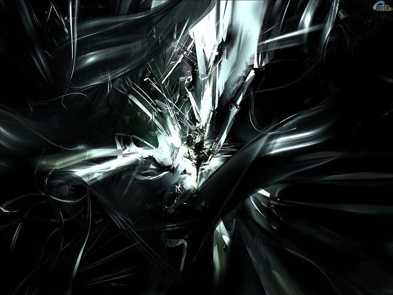 1280x960 Black Abstract Wallpaper C039b