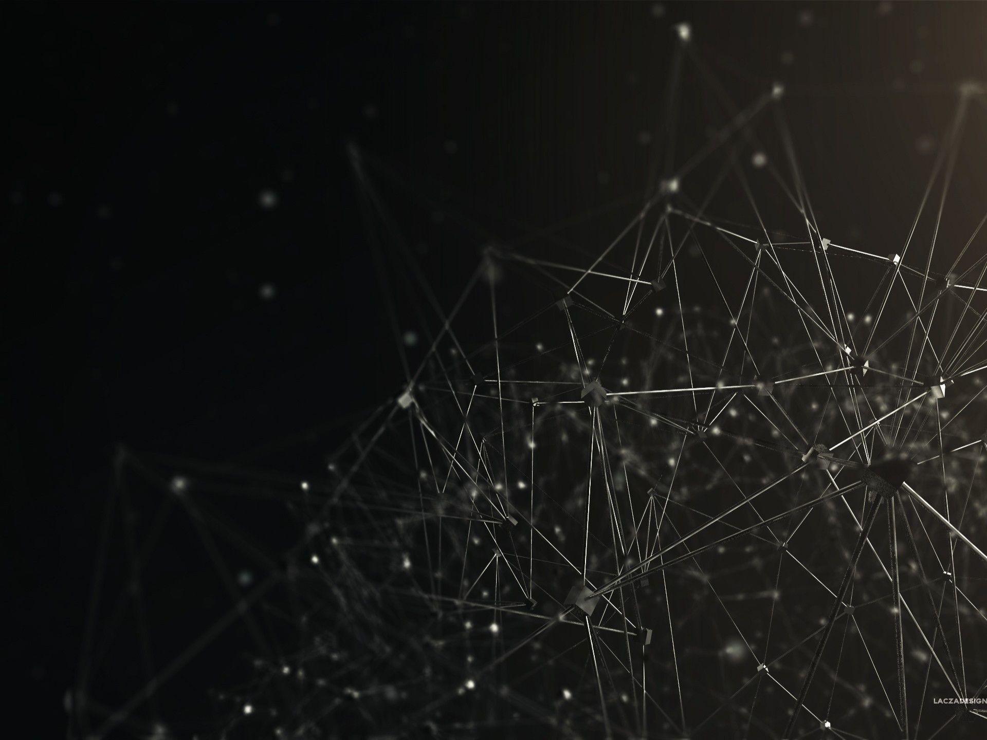 1920x1440 Black 3D Background