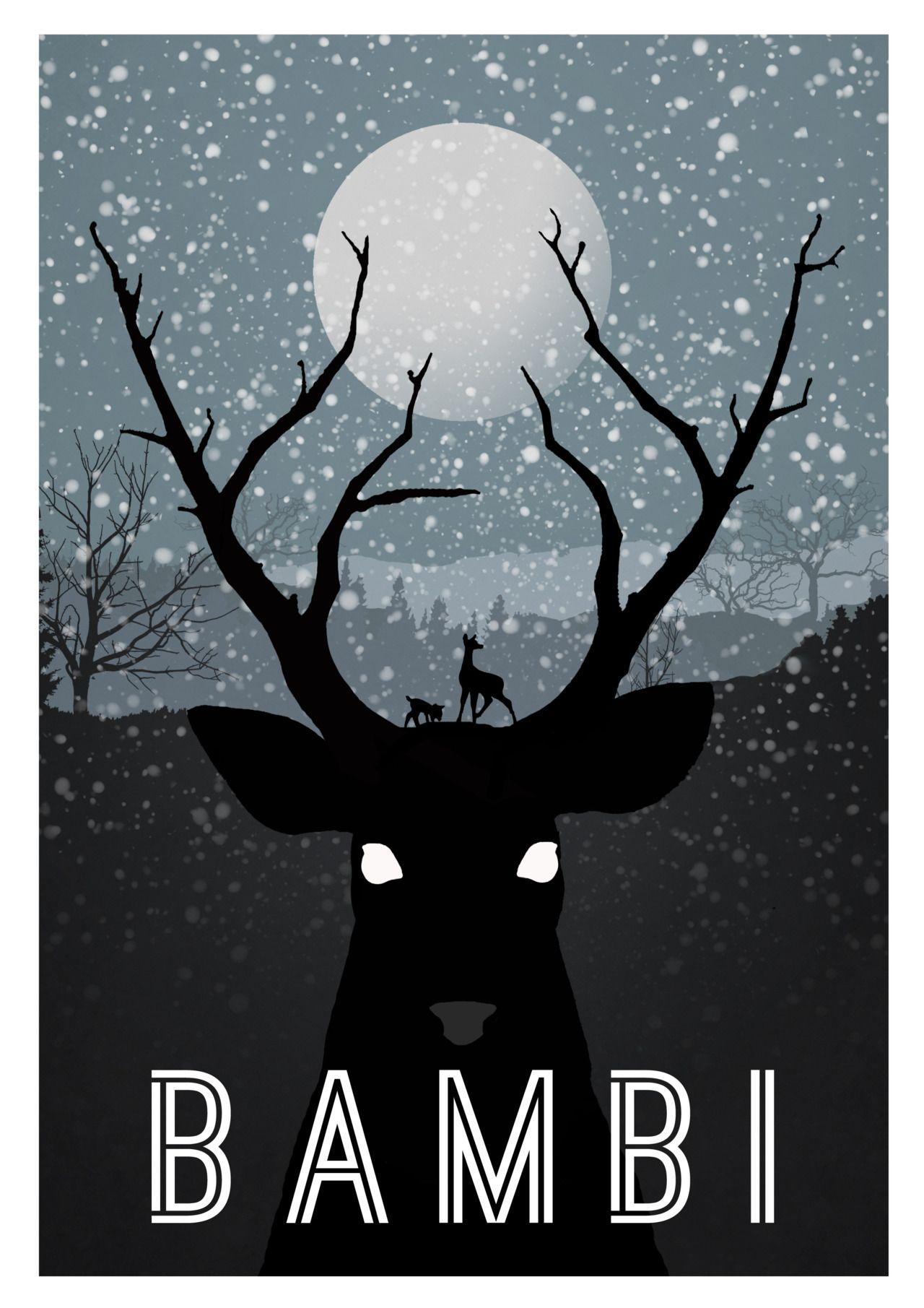 1280x1811 Disney Movie Minimalist Poster: Bambi Fan Art