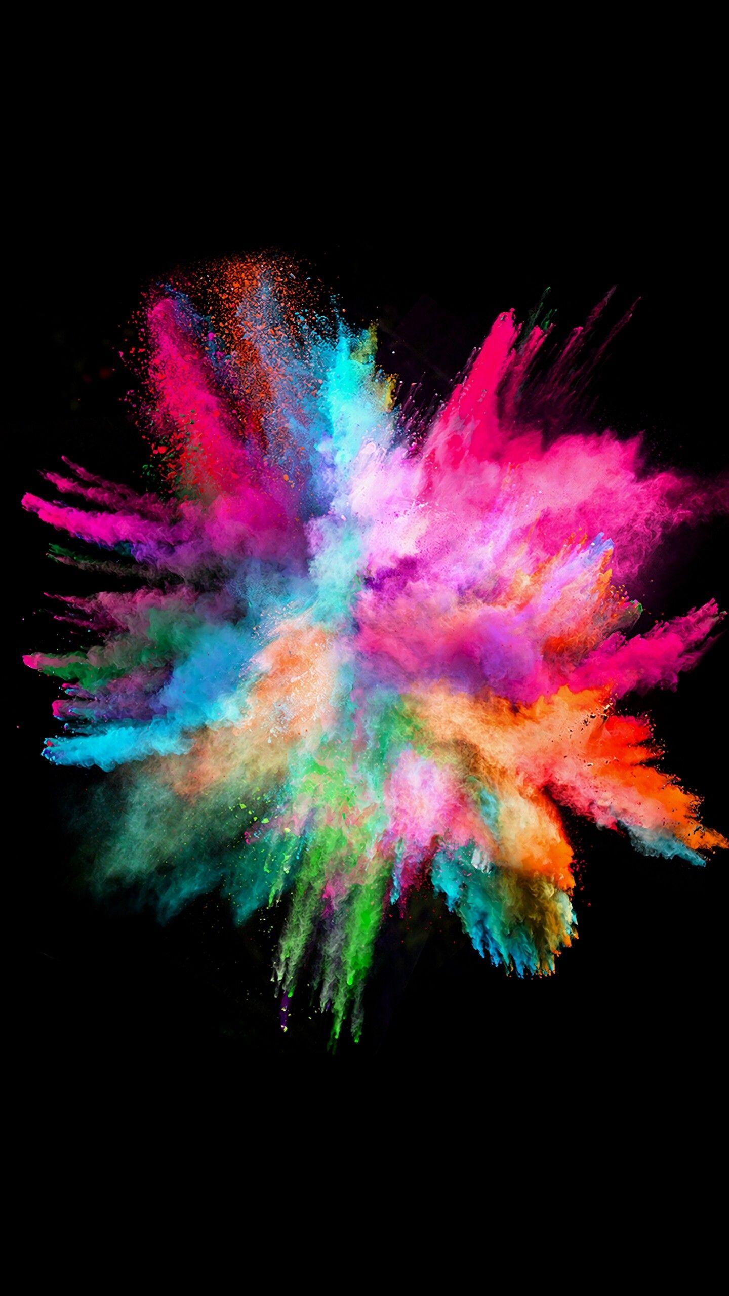 1440x2560 color Splash #wallpaper #colorful #galaxyedge7s Powder Being Thrown