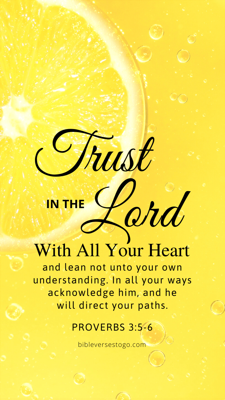 720x1280 Lemon Prov 3:5 6 Phone Wallpaper Verses To Go