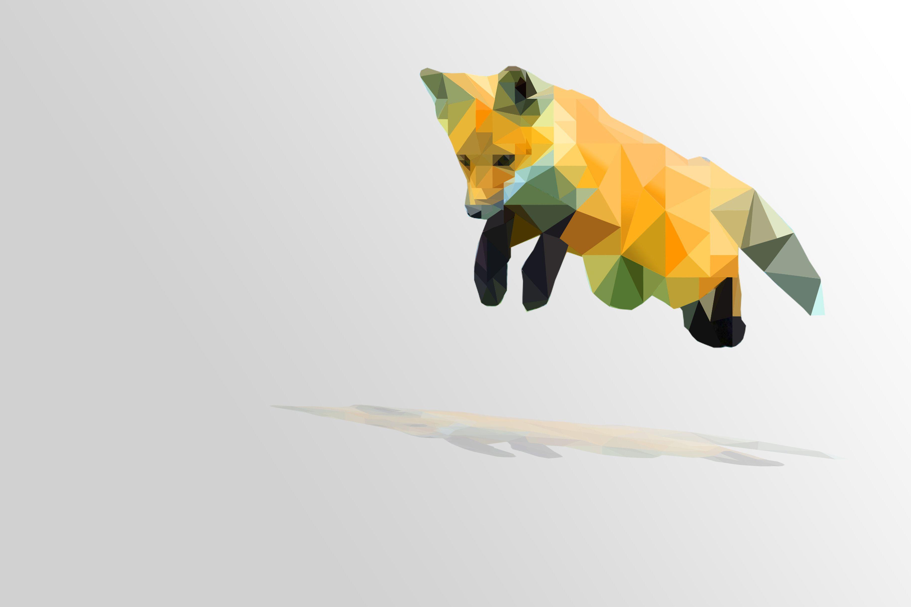 Polygon Fox Wallpapers - Top Free Polygon Fox Backgrounds - WallpaperAccess