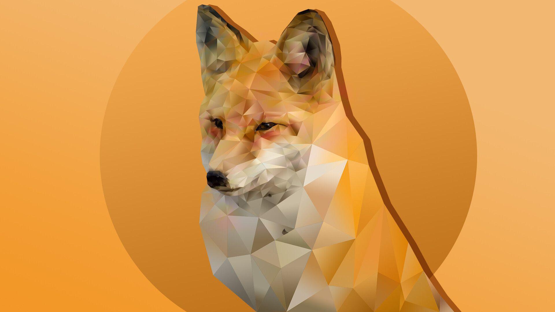 Polygon Fox Wallpapers - Top Free Polygon Fox Backgrounds - WallpaperAccess