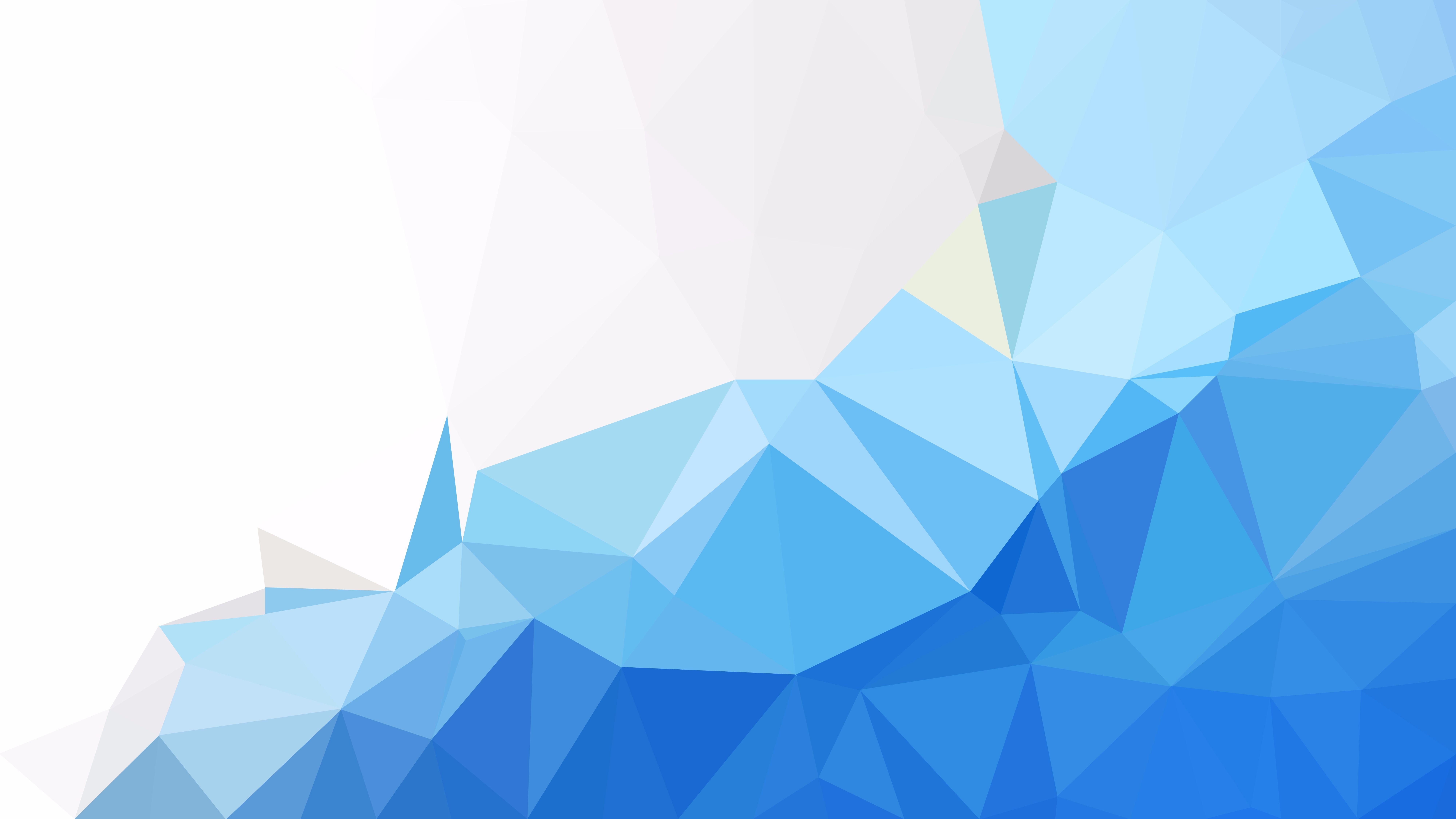 8000x4500 Free Blue and White Low Poly Background Design