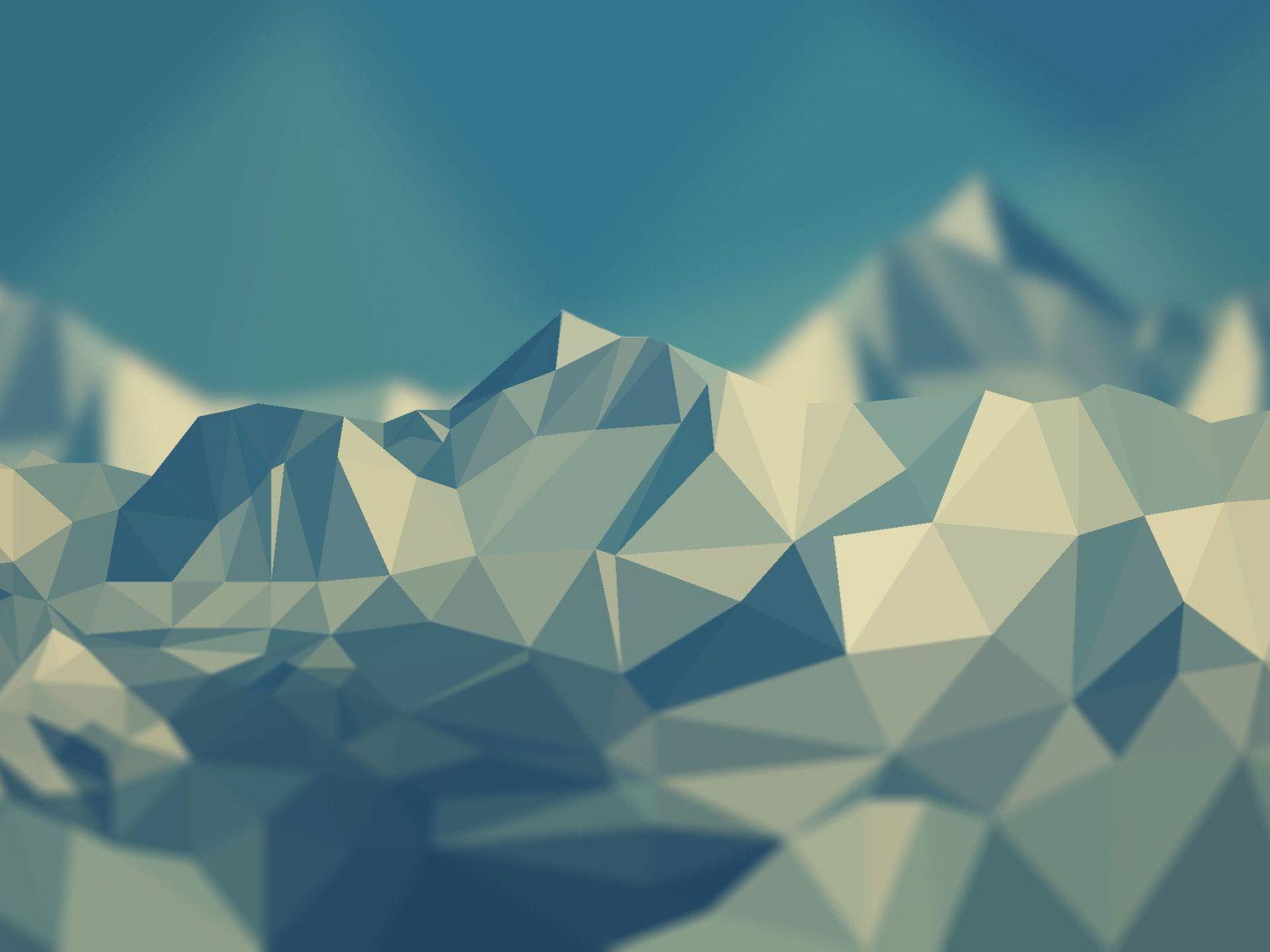 1600x1200 Abstract Wallpaper • polygon wallpaper, white geometrical wallpaper, low poly, mountains, simple, no people • Wallpaper For You The Best Wallpaper For Desktop & Mobile