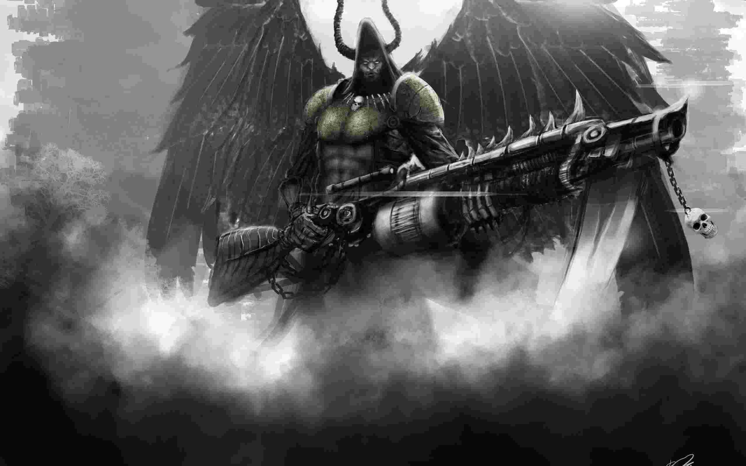 2560x1600 Angel with a Shotgun Wallpaper
