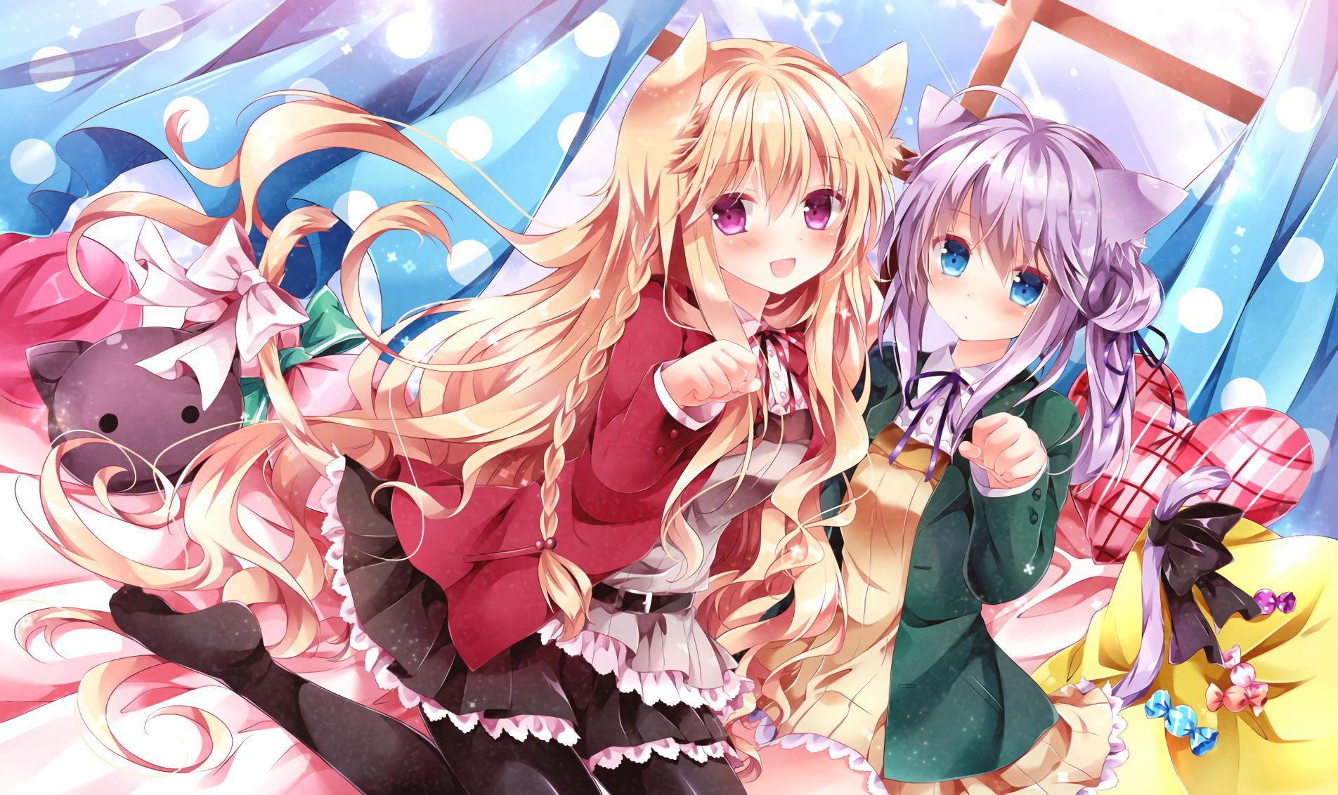 1904x1132 original Characters, Anime, Anime Girls, Artwork, Kitsunemimi, Fox Girl Wallpaper HD / Desktop and Mobile Background