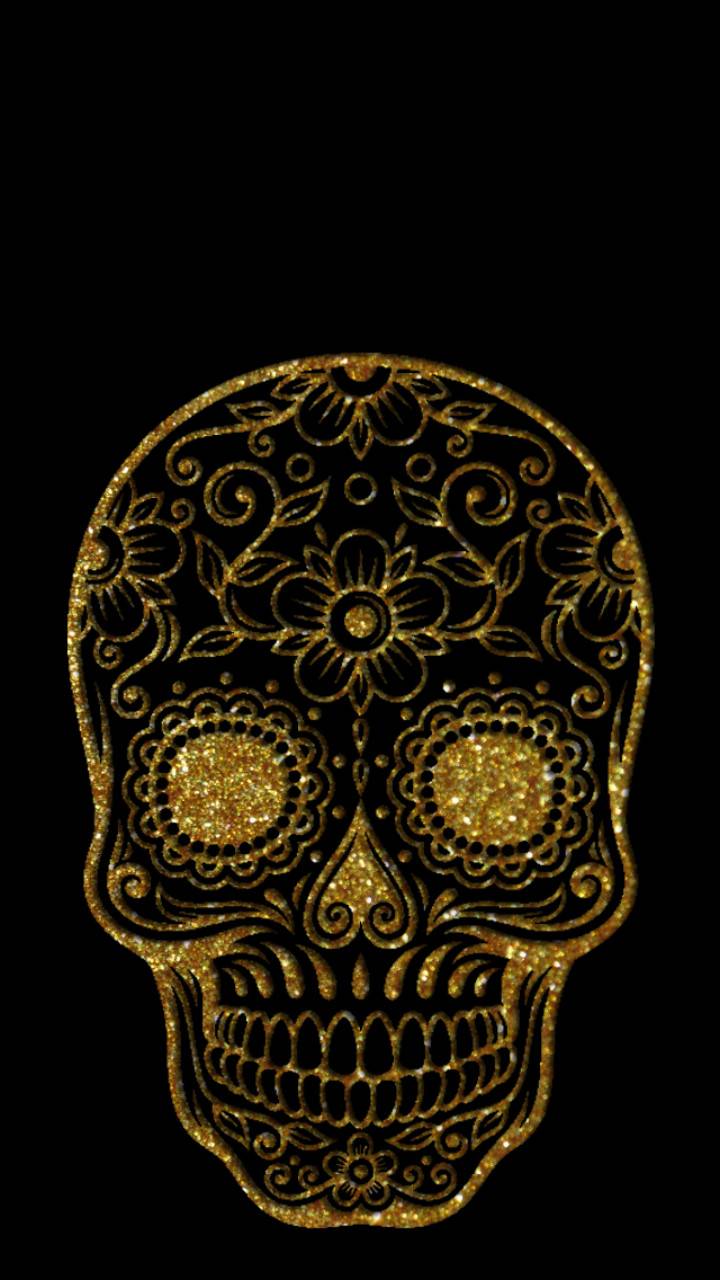 Gold Skull Wallpapers Top Free Gold Skull Backgrounds WallpaperAccess