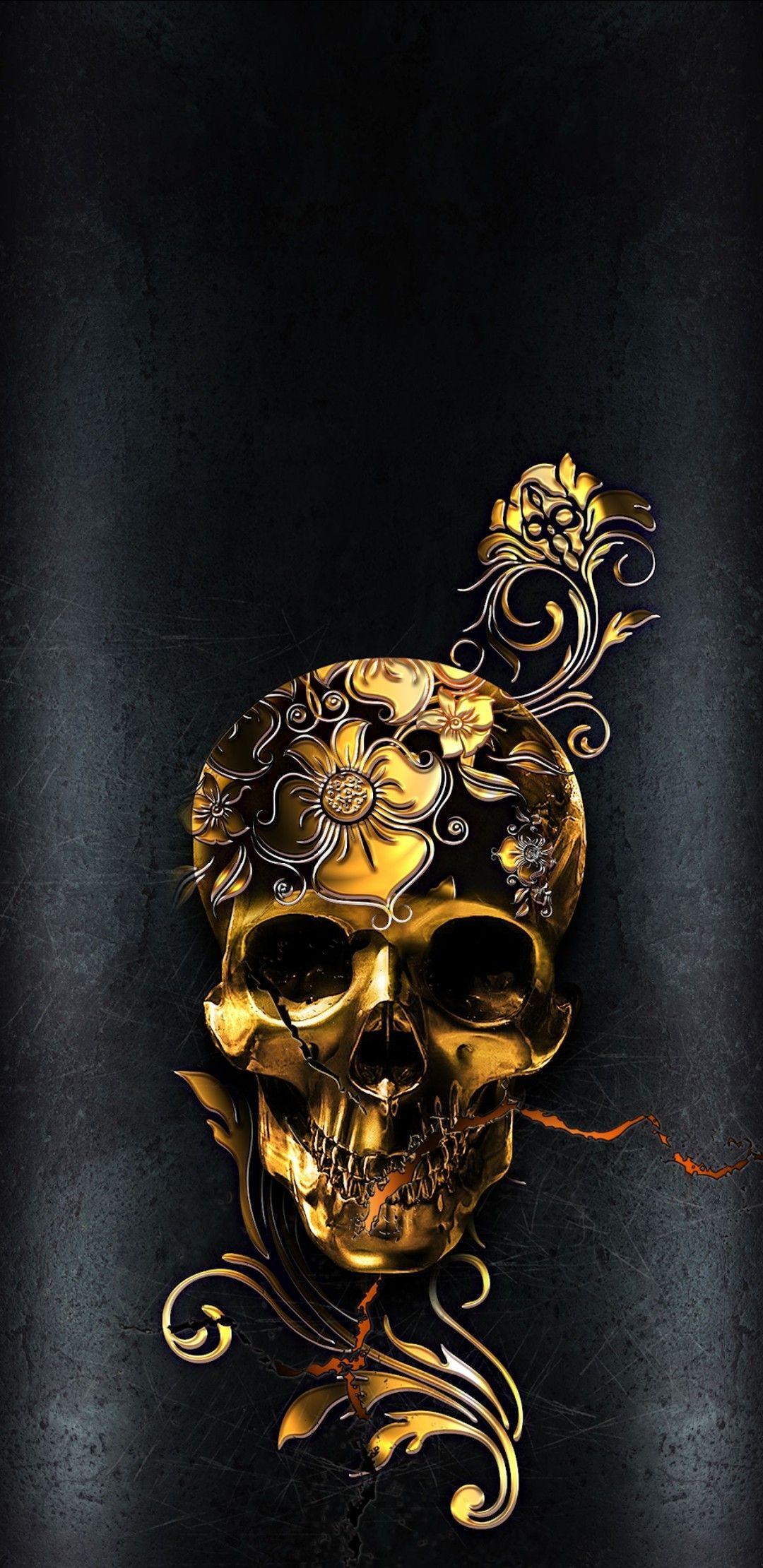 Gold Skull Wallpapers - Top Free Gold Skull Backgrounds - WallpaperAccess