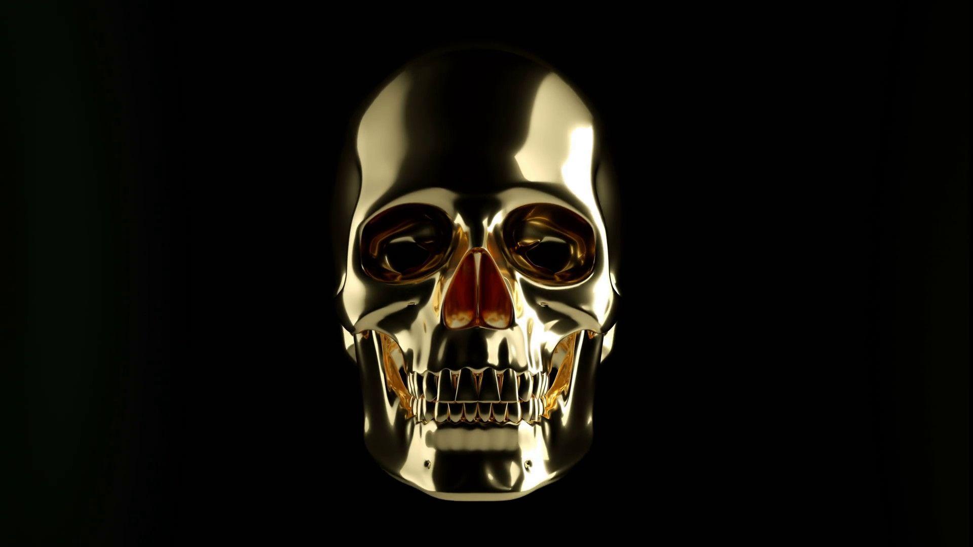 Gold Skull Wallpapers - Top Free Gold Skull Backgrounds - WallpaperAccess