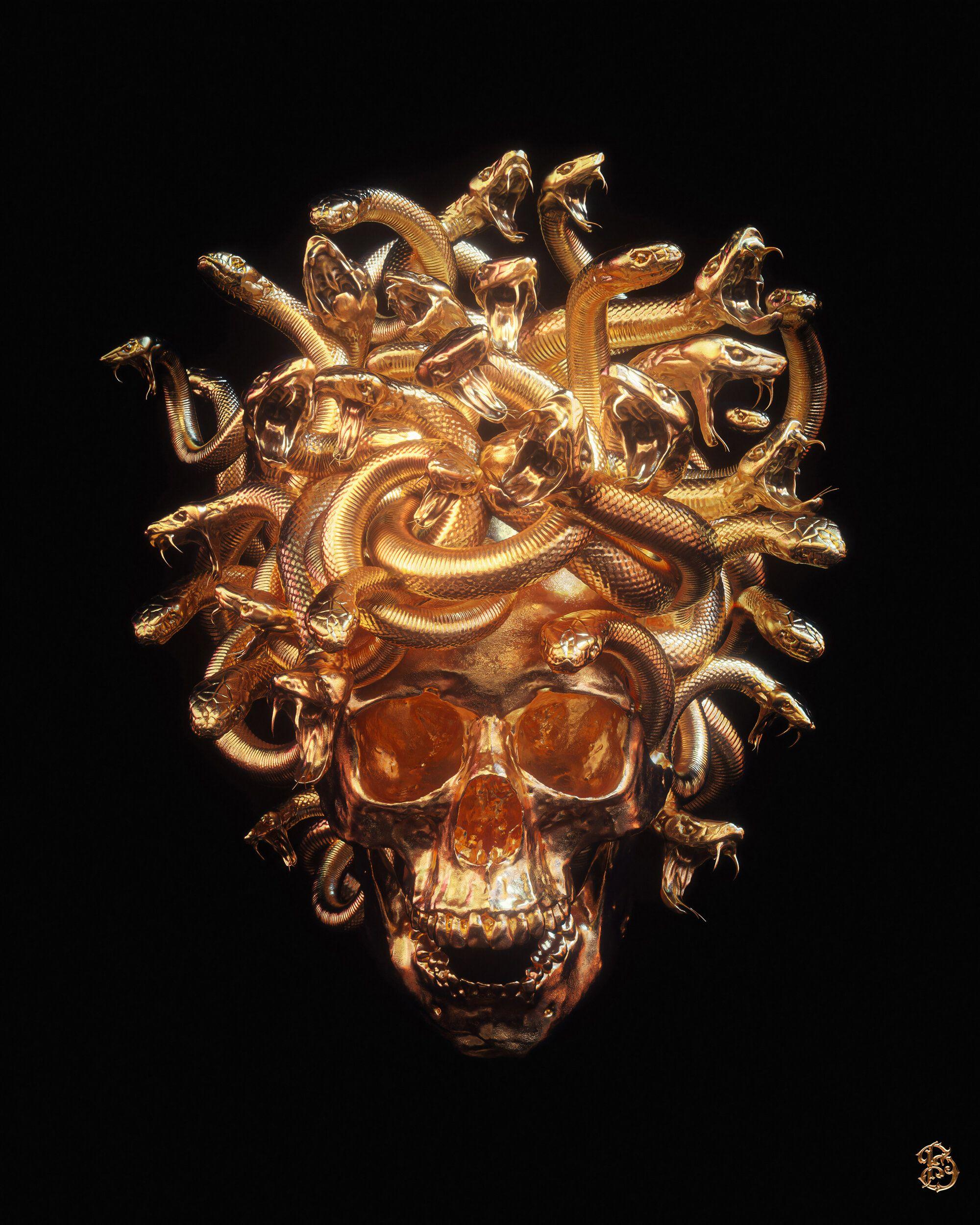 Gold Skull Wallpapers Top Free Gold Skull Backgrounds WallpaperAccess