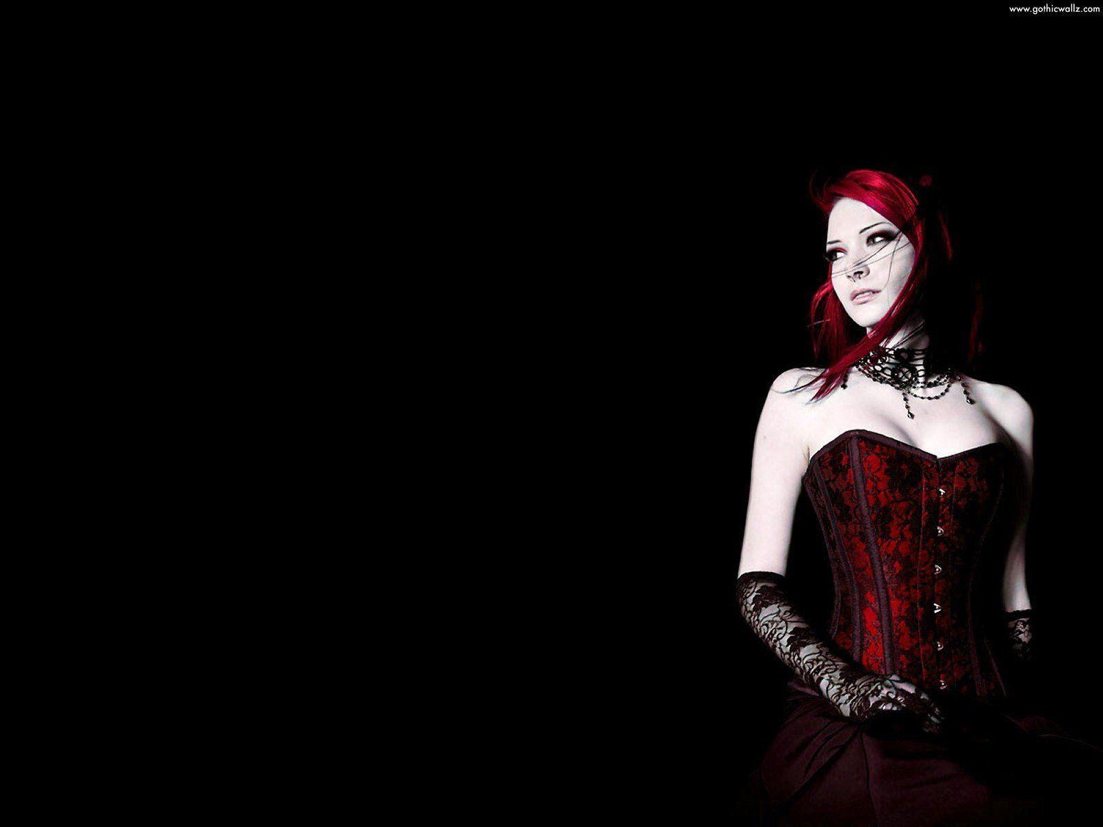 1600x1200 Goth Girl Wallpaper