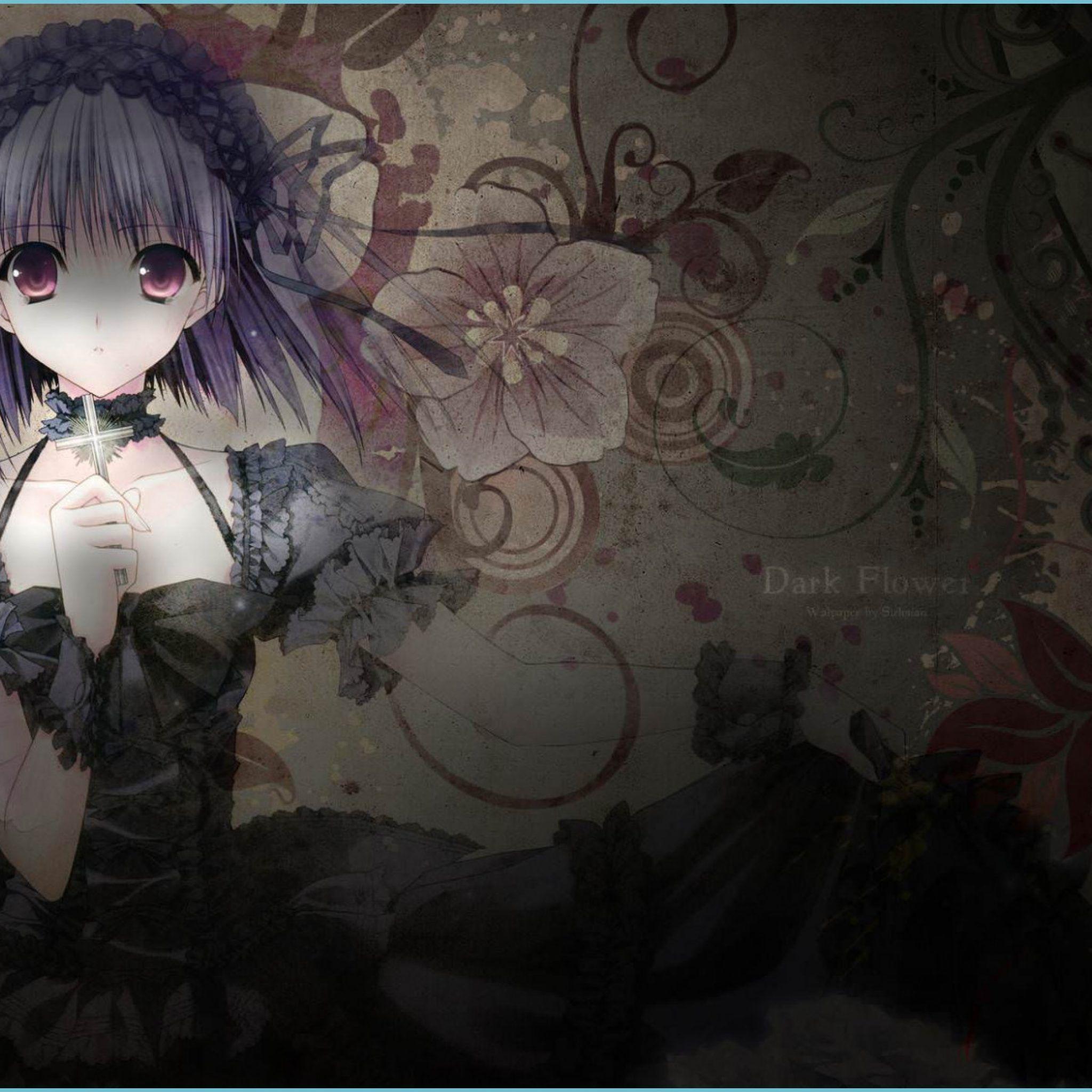2048x2048 Anime Goth Wallpaper girl wallpaper