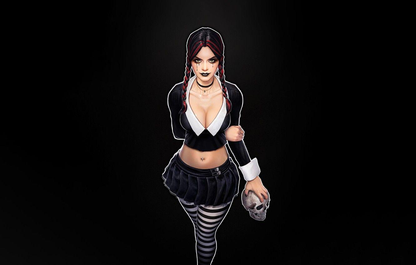 1332x850 Wallpaper Girl, Minimalism, Skull, Style, Girl, Art, Beautiful, Art, Beauty, Style, Sake, Beauty, Beautiful, Illustration, Minimalism, Character image for desktop, section минимализм