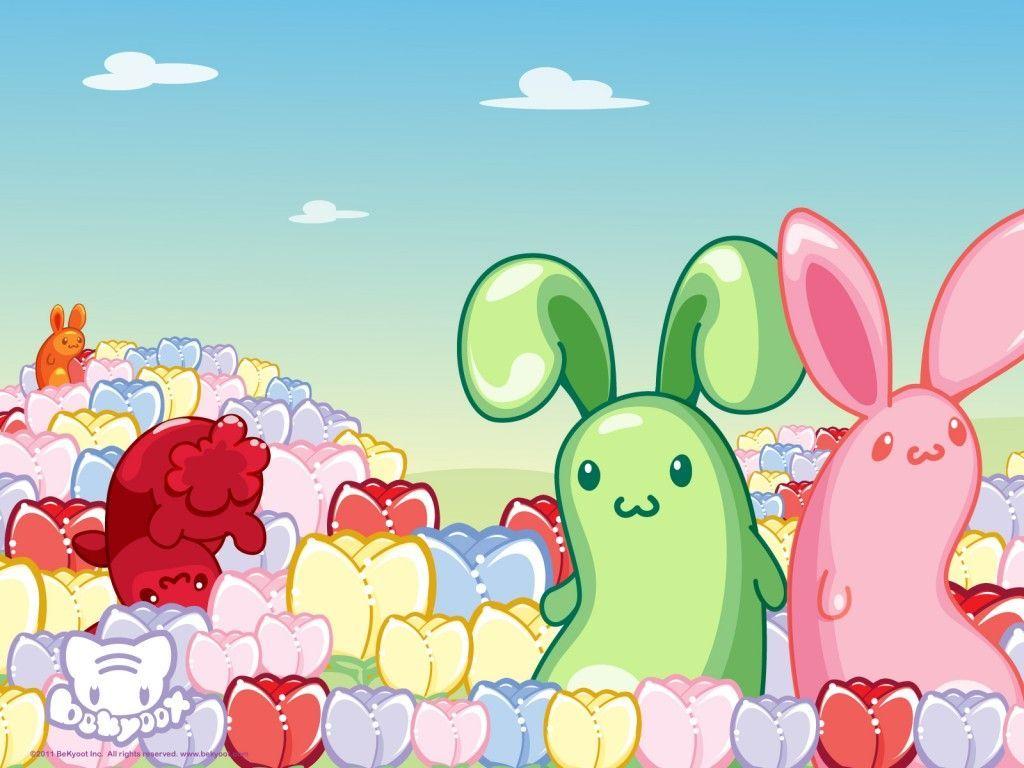 1024x768 Kawaii Candy. Kawaii Bunnies Image Wallpaper. Cute Stuff