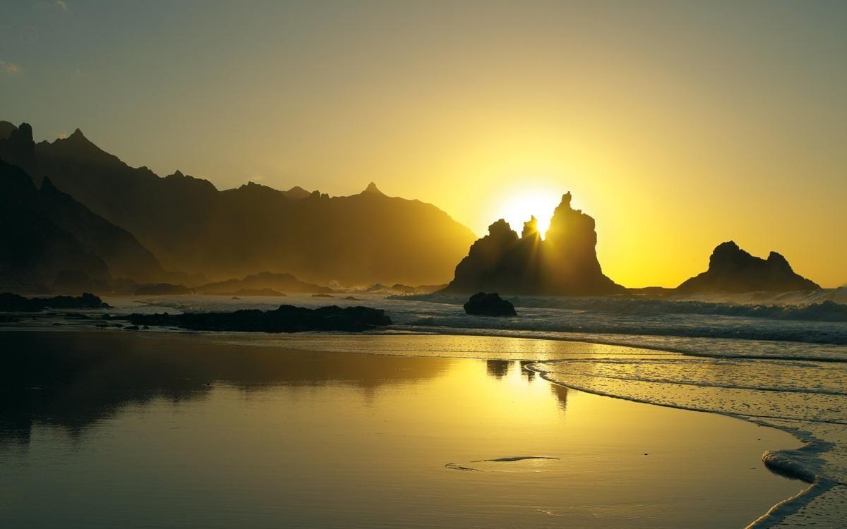 1200x750 Tenerife Island Sunset Wallpaper