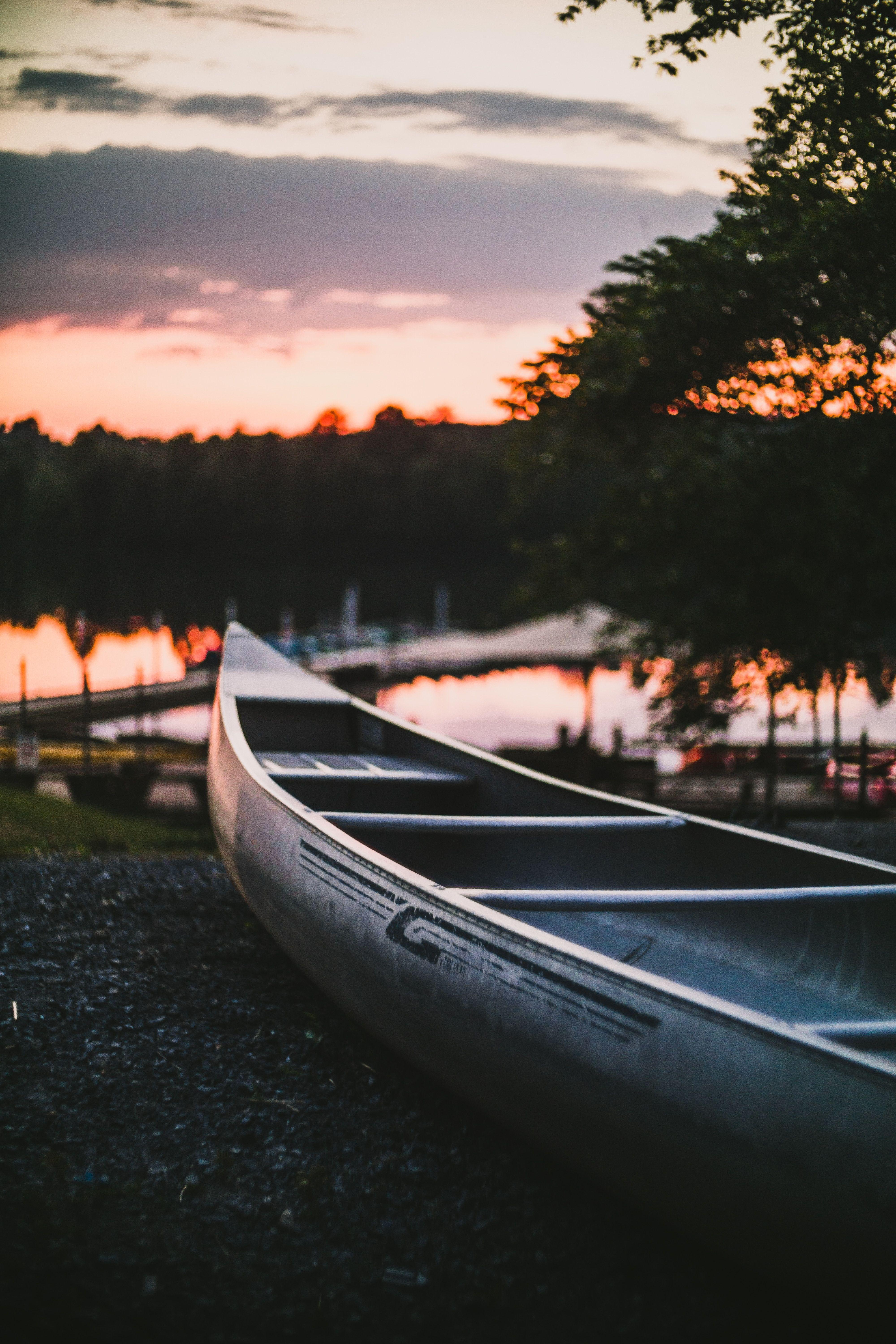 4000x6000 Boat at Sunset Time Wallpaper for Android