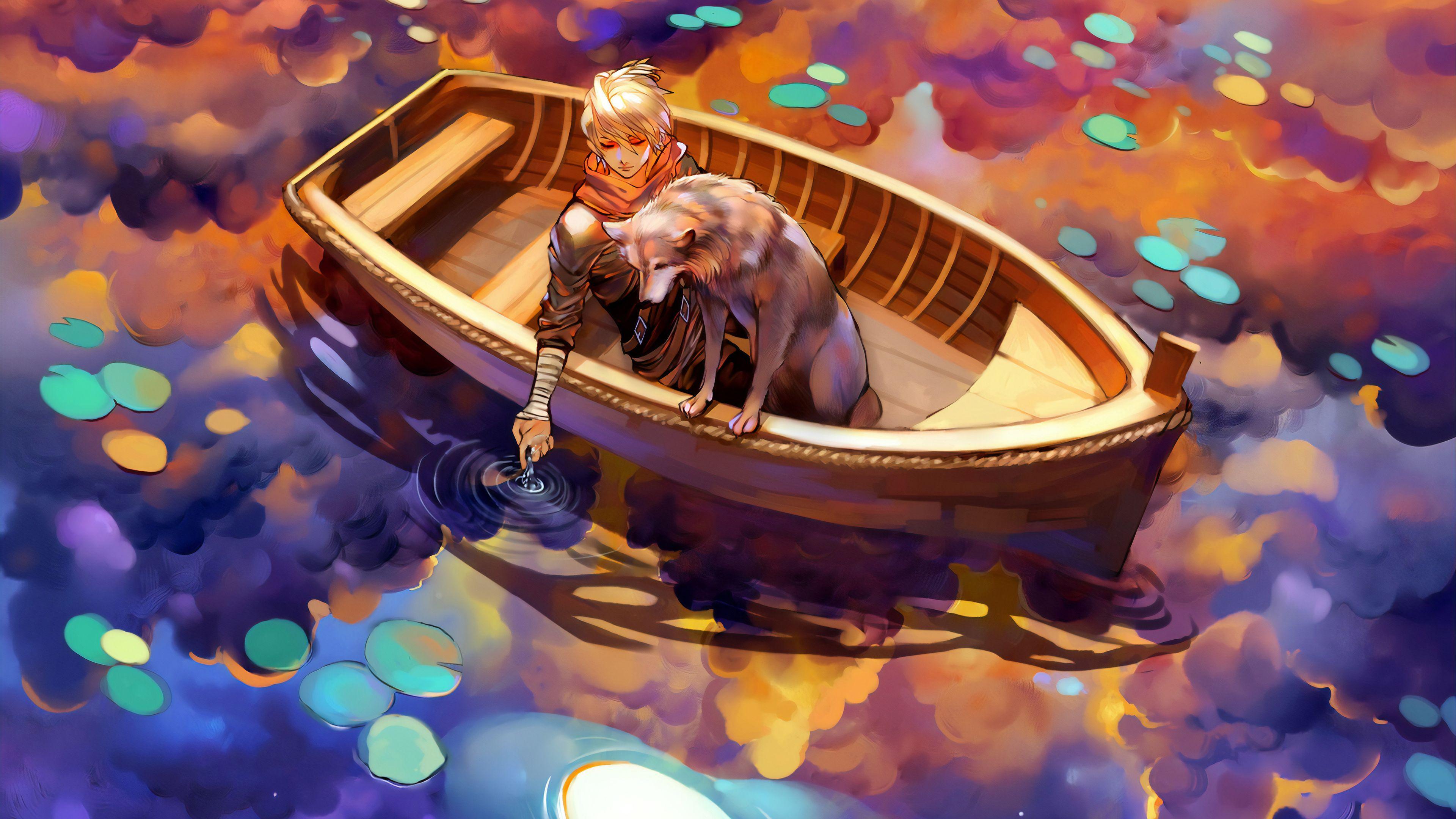 3840x2160 Boating With Best Friend, HD Artist, 4k Wallpaper, Image, Background, Photo and Picture