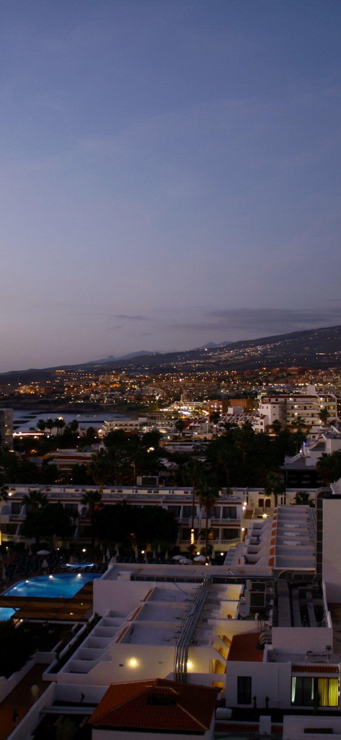 1125x2436 spain, tenerife, night iPhone XS, iPhone iPhone X Wallpaper, HD City 4K Wallpaper, Image, Photo and Background