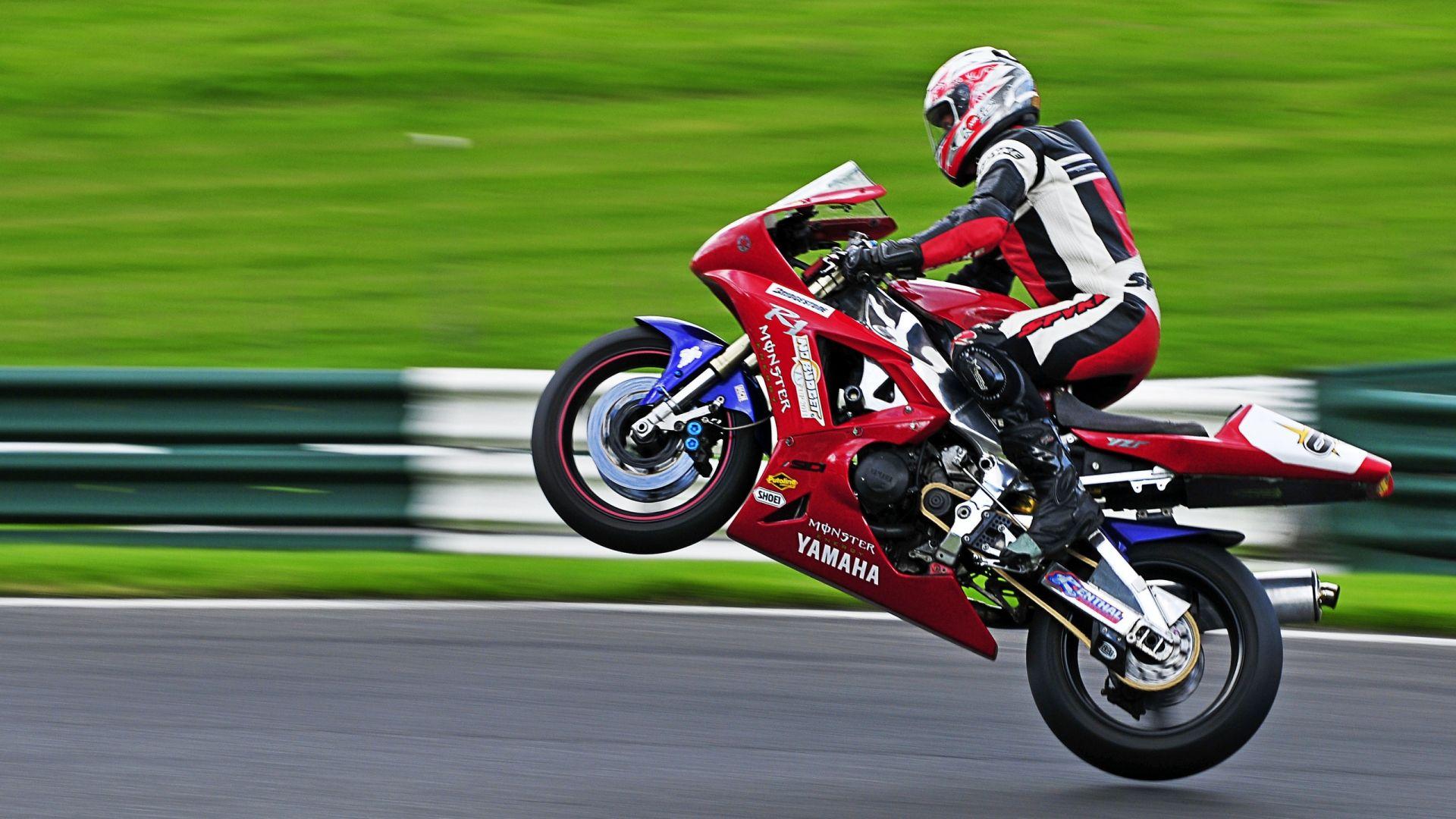1920x1080 Yamaha R1 Wheelie For 1920 X 1080 Hdtv 1080p Resolution HD Wallpaper