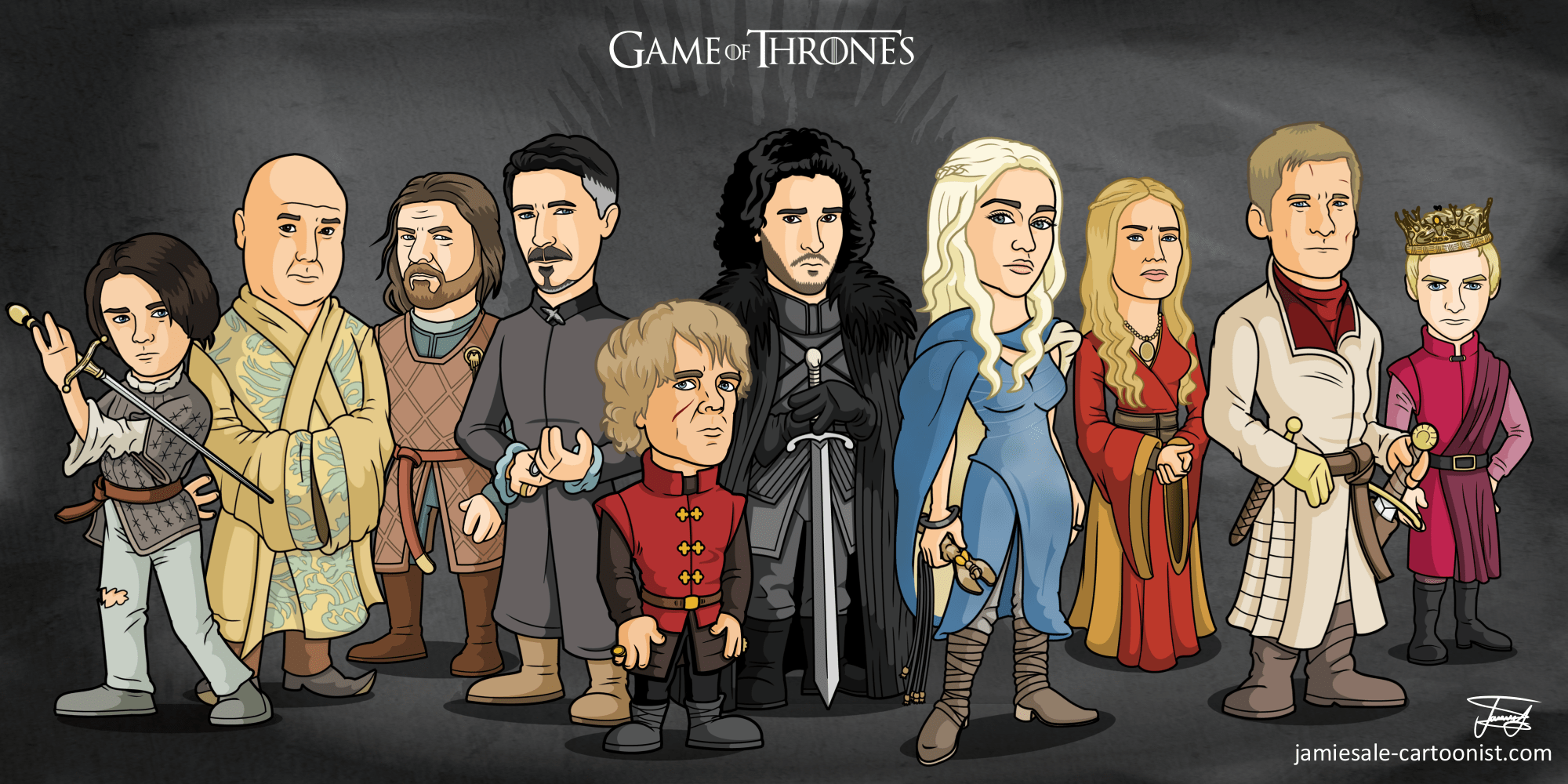 Game of Thrones Cartoon Wallpapers - Top Free Game of Thrones Cartoon  Backgrounds - WallpaperAccess