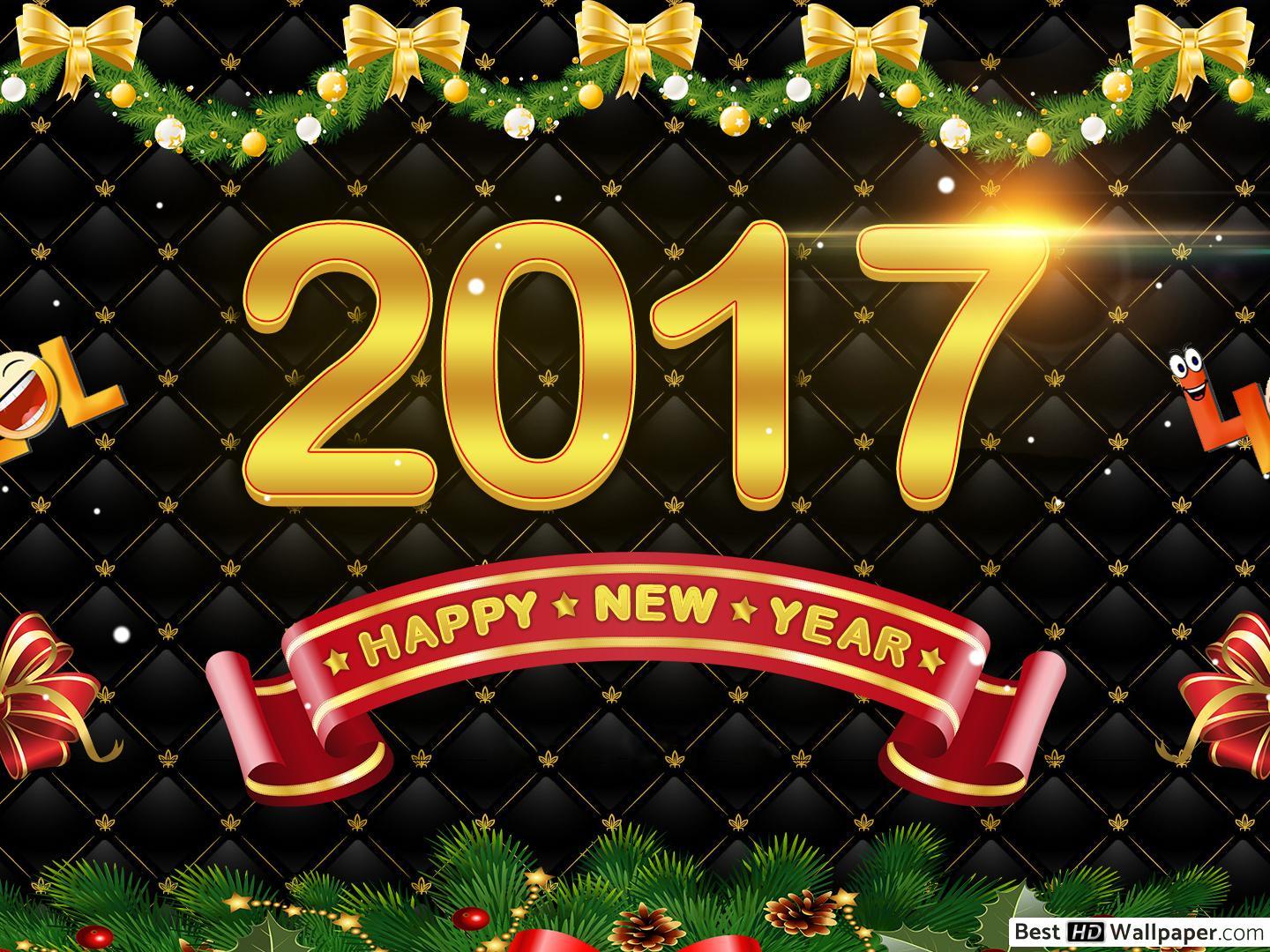 1440x1080 Funny New Year Card HD wallpaper download