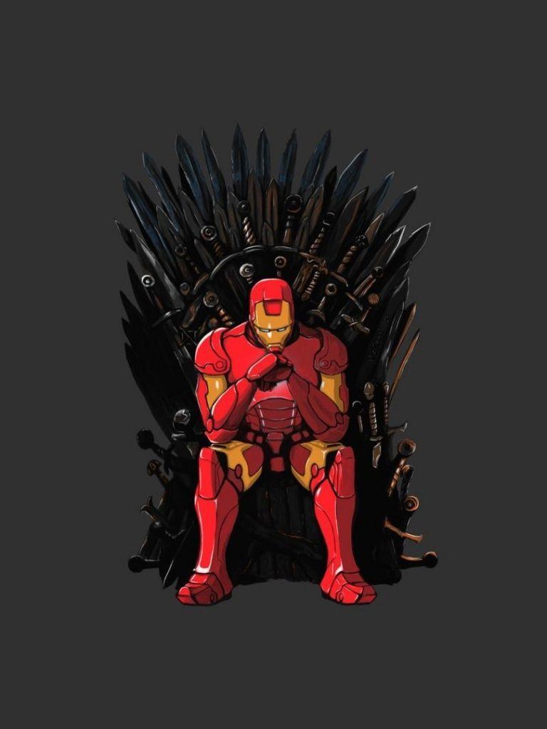 768x1024 Iron Man Game of Thrones Mashup wallpaper. Iron man wallpaper, Man wallpaper, Iron man games
