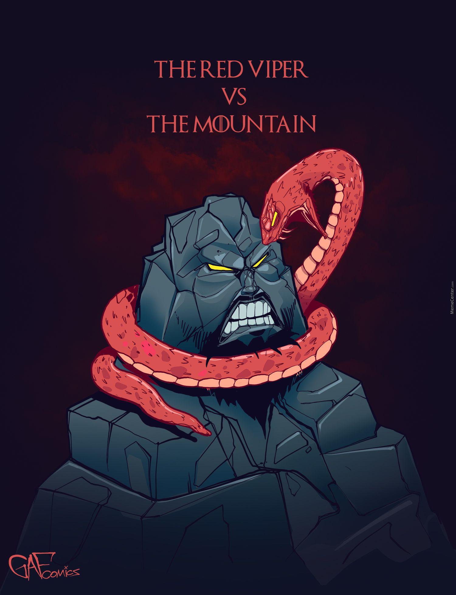 1500x1956 The Red Viper Vs The Mountain Cartoon. Game Of Thrones Wallpaper