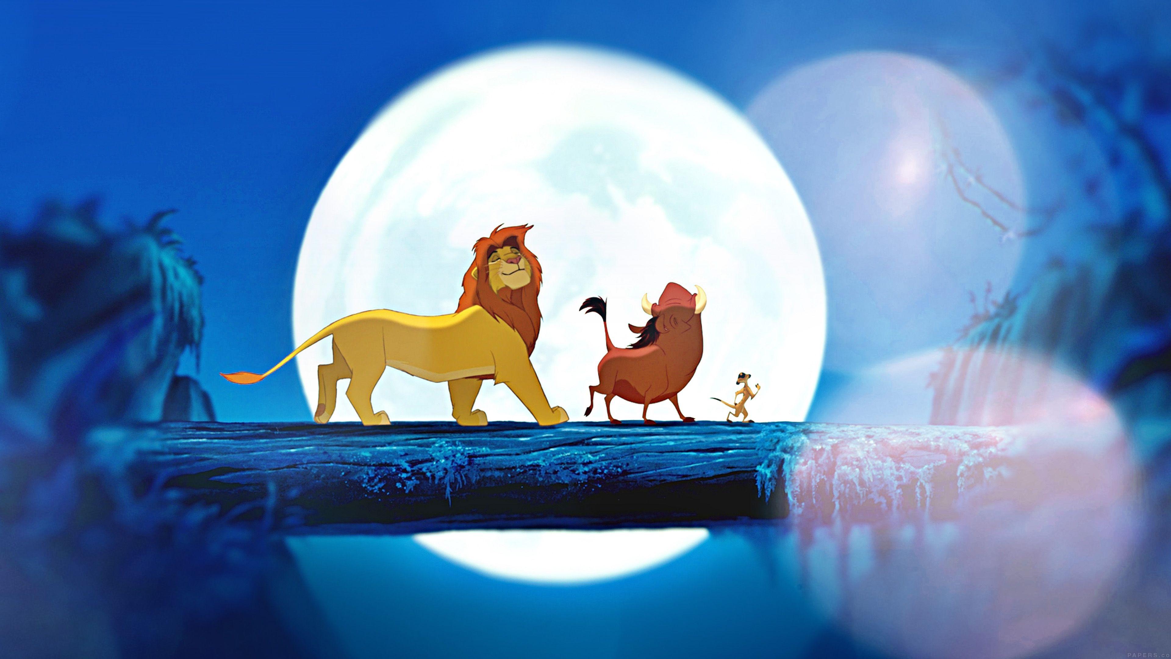 3840x2160 Lionking Flare Hakuna Matata Simba Disney Art Wallpaper