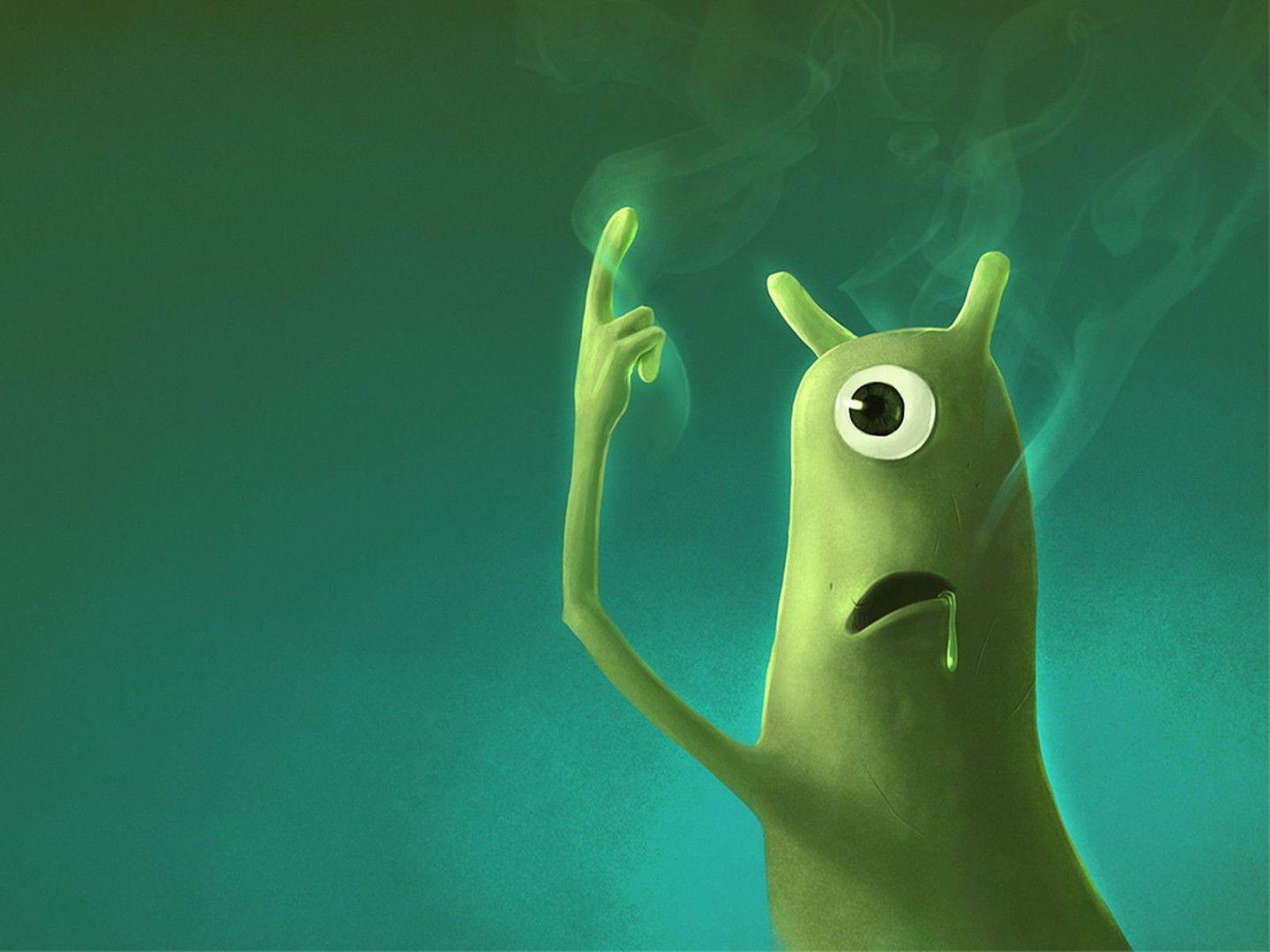1440x1080 Download 1440x1080 3D Abstract Funny Alien HD Desktop wallpaper