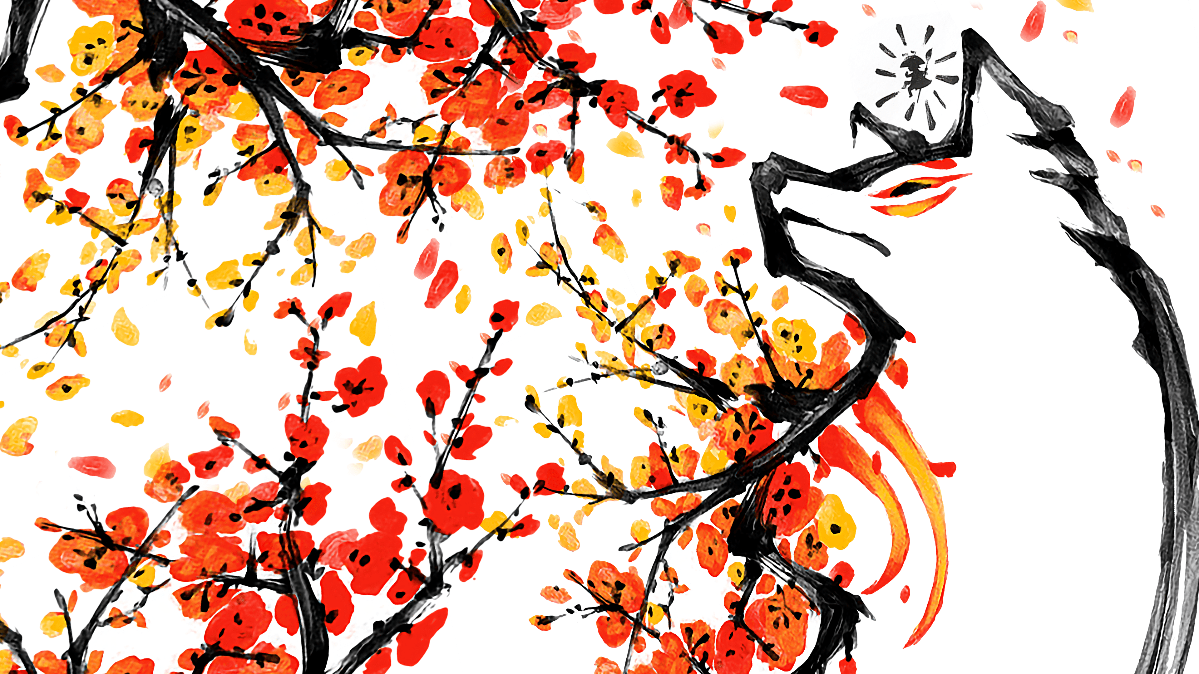 3840x2160 I Source Okami Art Sometimes To Up Res And Make Wallpaper, So I Thought I Would Share