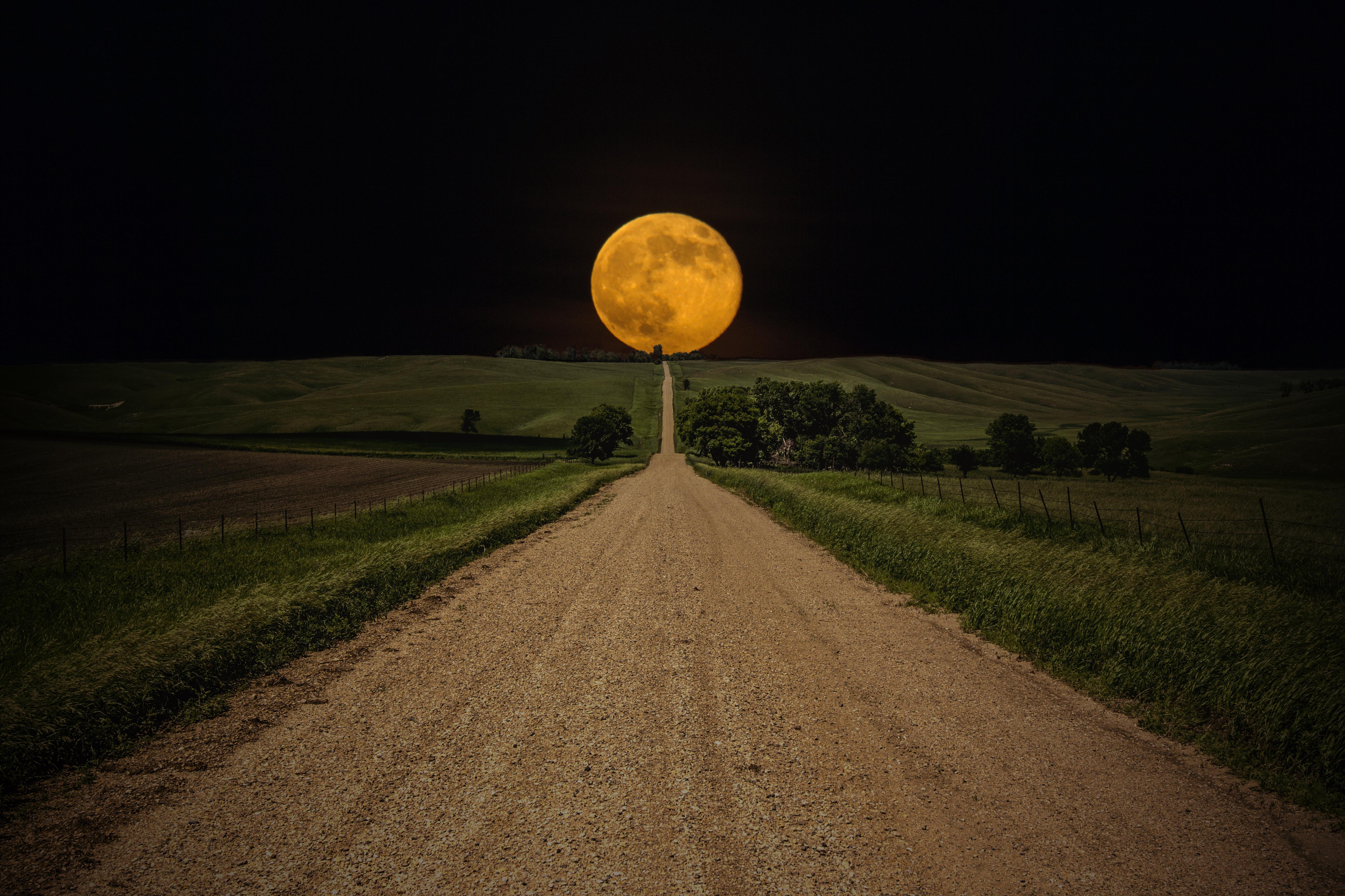 5184x3456 Full Moon Beautiful HD Desktop Wallpaper HD Wallpaper
