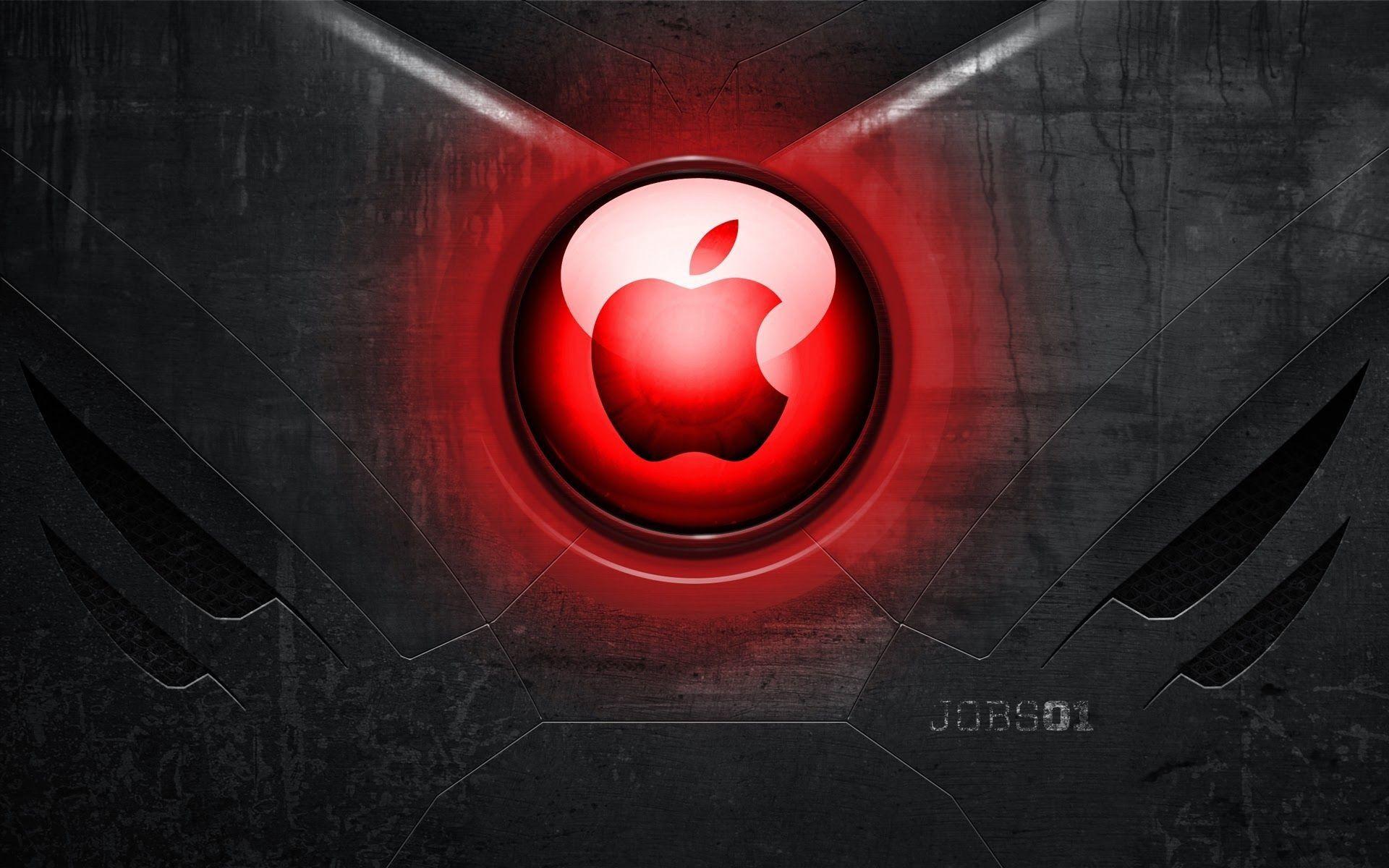1920x1200 Red Apple Logo Image Full HD Wallpaper Data Src Apple Logo HD With Red Background