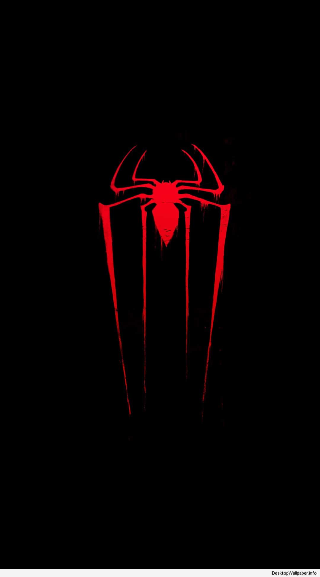 1080x1948 Black Spiderman Logo Wallpaper
