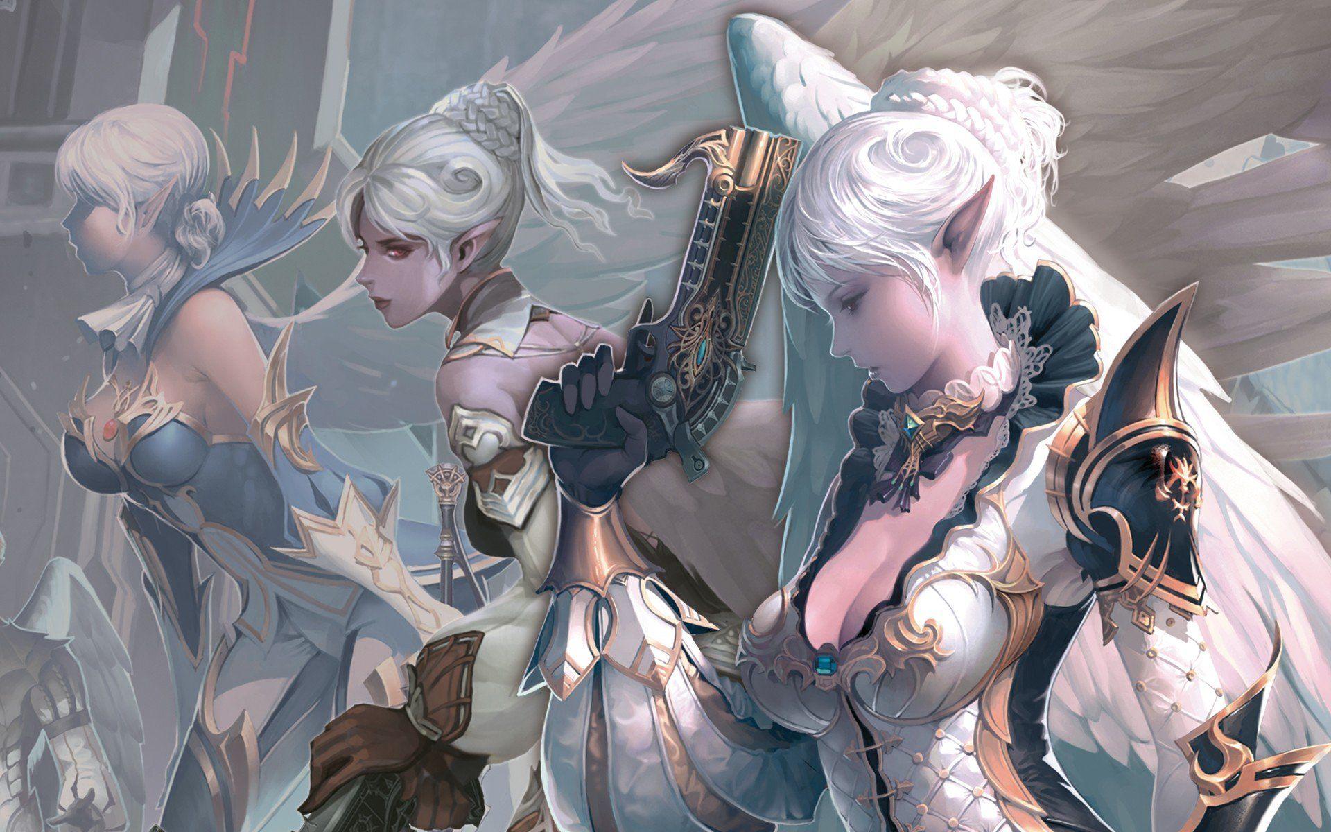 1920x1200 gun, Lineage II, Kamael Wallpaper HD / Desktop and Mobile Background