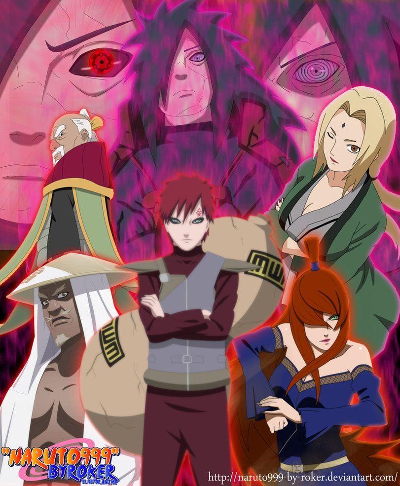 811x985 MADARA VS LOS 5 KAGES'' By NARUTO999 BY ROKER